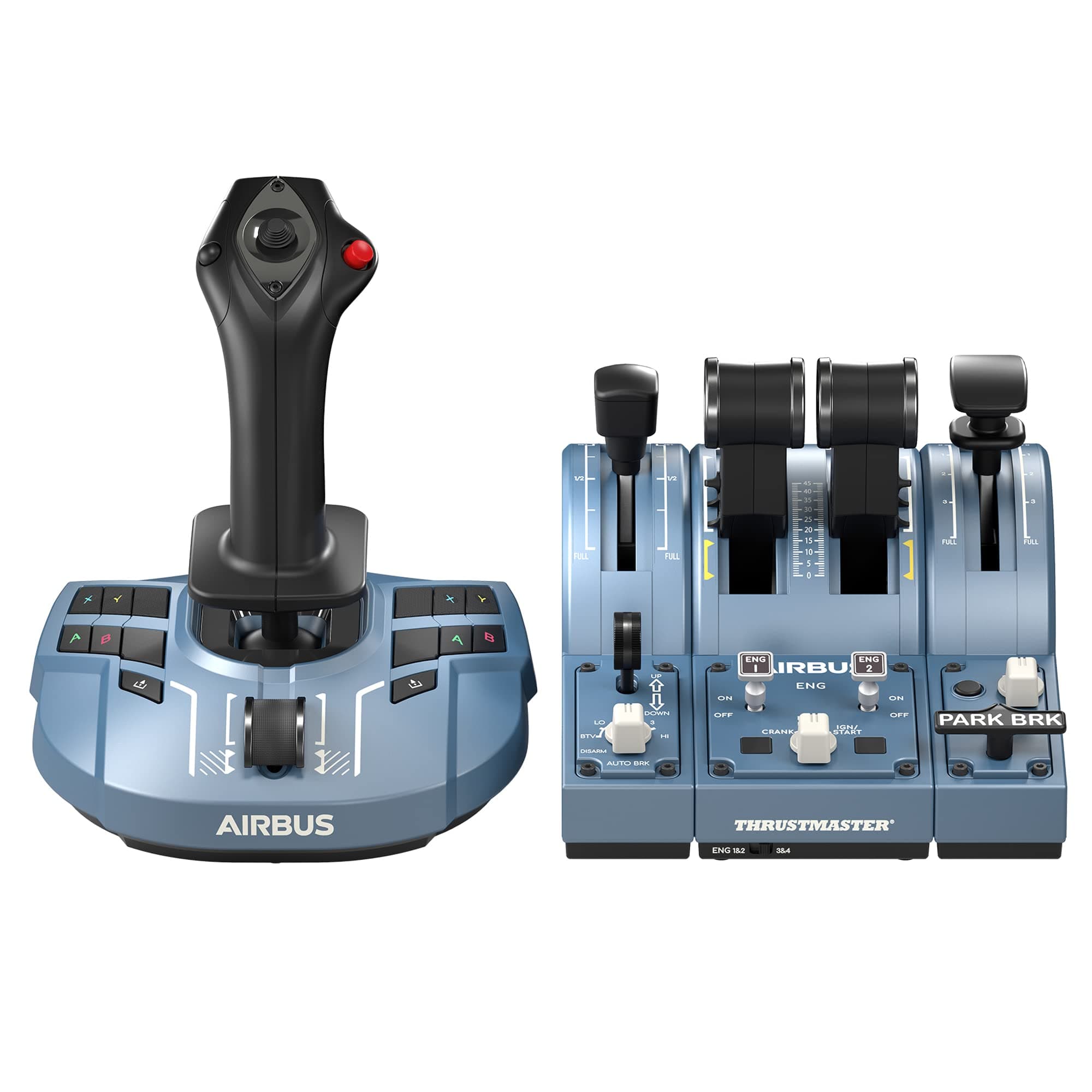 Thrustmaster TCA Captain Pack X Airbus Edition - Manette de vol et manette des gaz haute précision pour Xbox Series X|S, Xbox One et PC