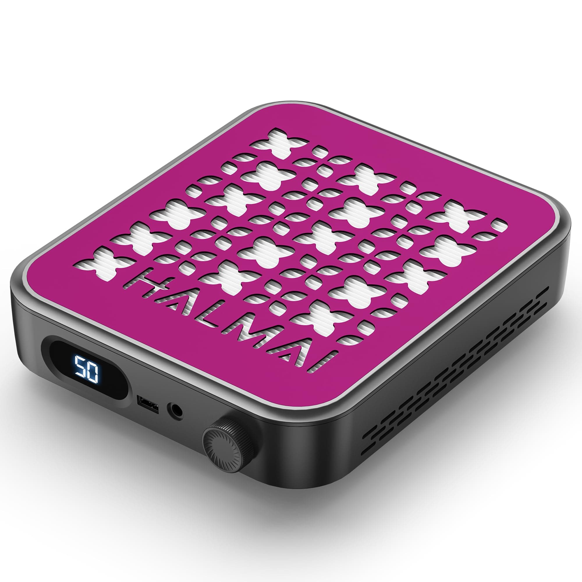 HALMAI Colector de polvo de uñas, succión de 800 Pa y motor sin escobillas de 5000 RPM para uñas acrílicas, herramienta compacta para principiantes con filtro HEPA reutilizable (uso doméstico y salón)