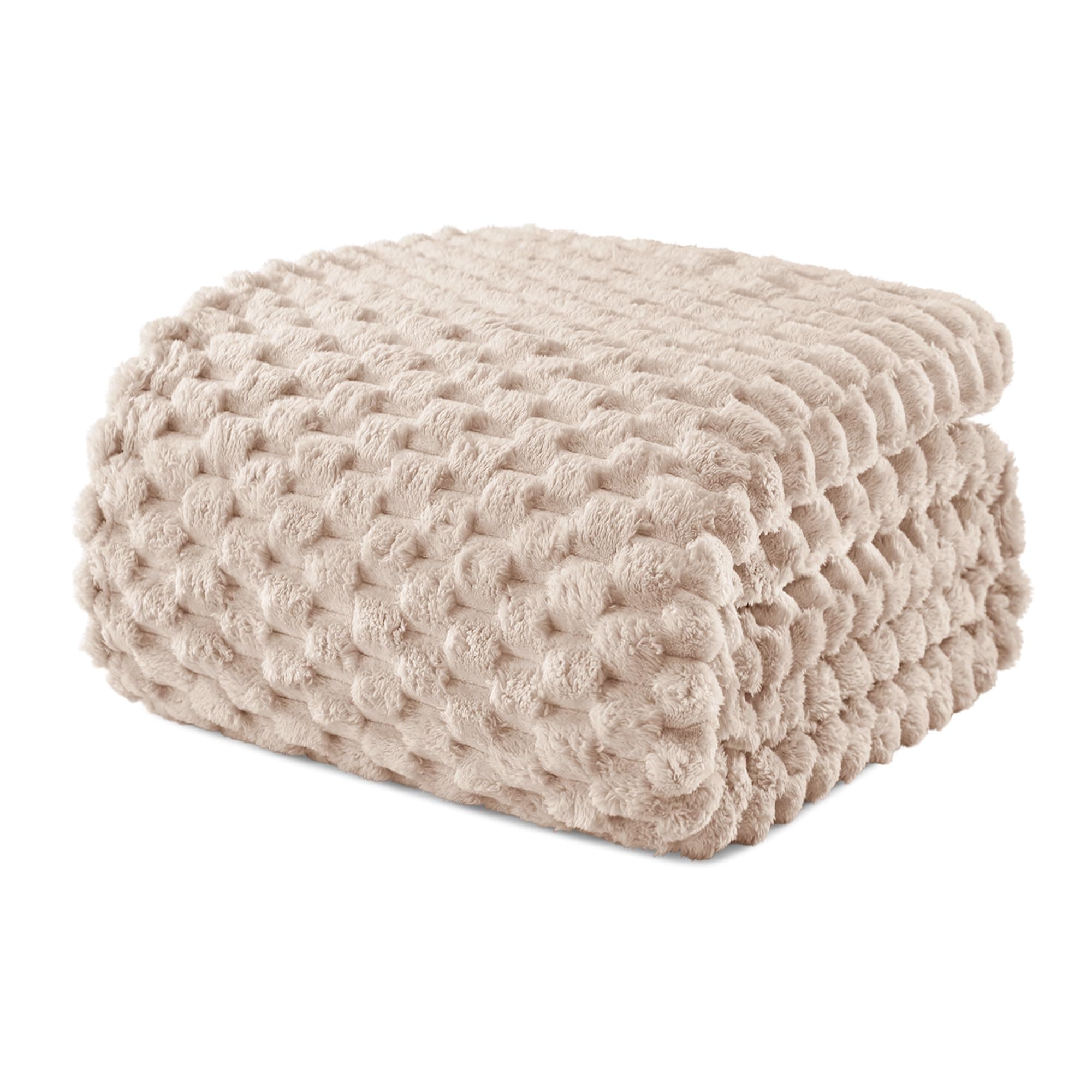 Exclusivo Mezcla Plaid Couverture Polaire 150 x 200 cm, Plaid Jeté de Canapé, Couverture pour Le lit léger Douillet et Moelleux pour Toute la Saison, Chameau