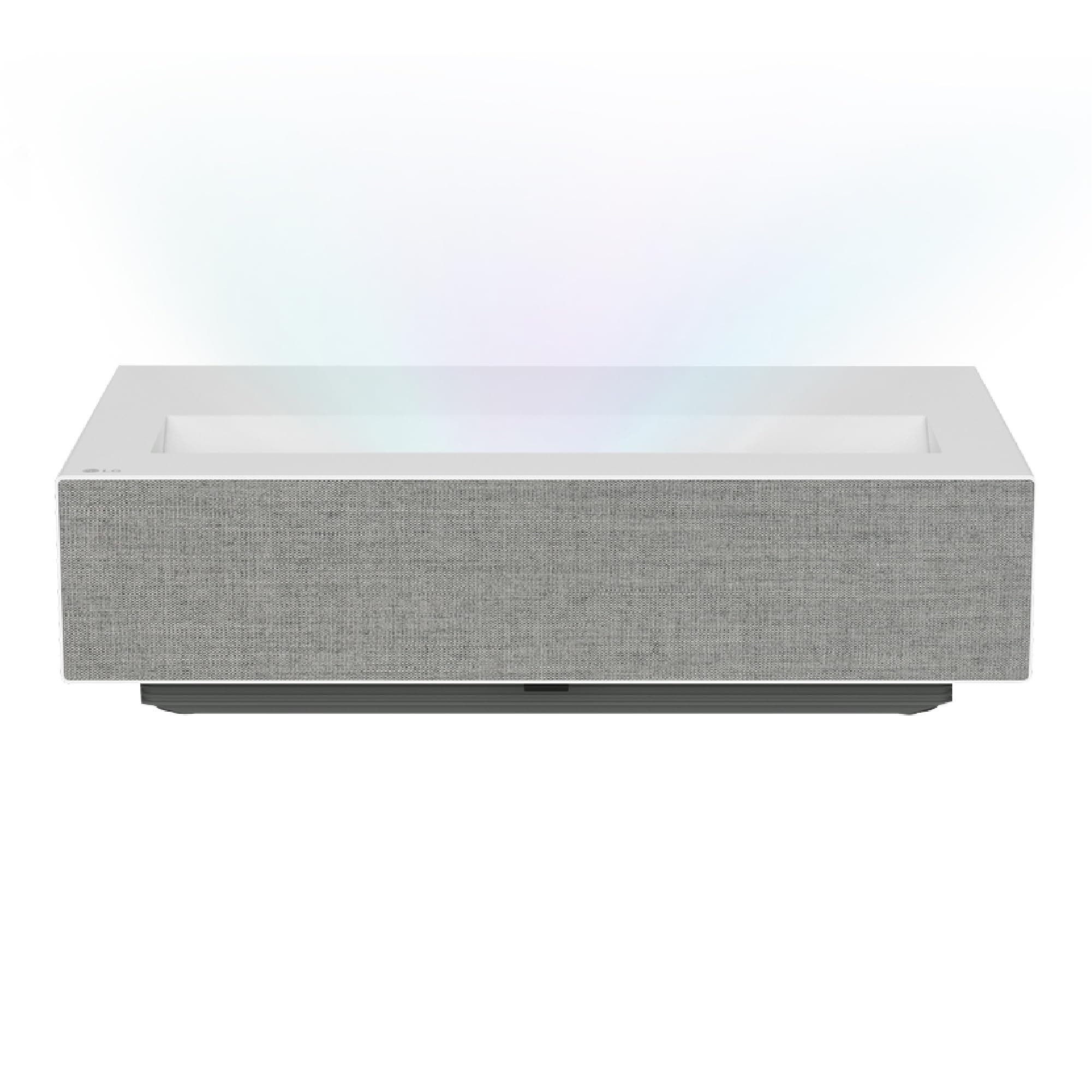 LG CineBeam HU715QW - Proyector TV 4K UHD con SmartTV webOS 6.0 de Tiro Corto, hasta 120", Fuente Láser, 2.500 lúmenes, Resolución 3840x2160, Conectividad Inalámbrica, Color Blanco y Gris