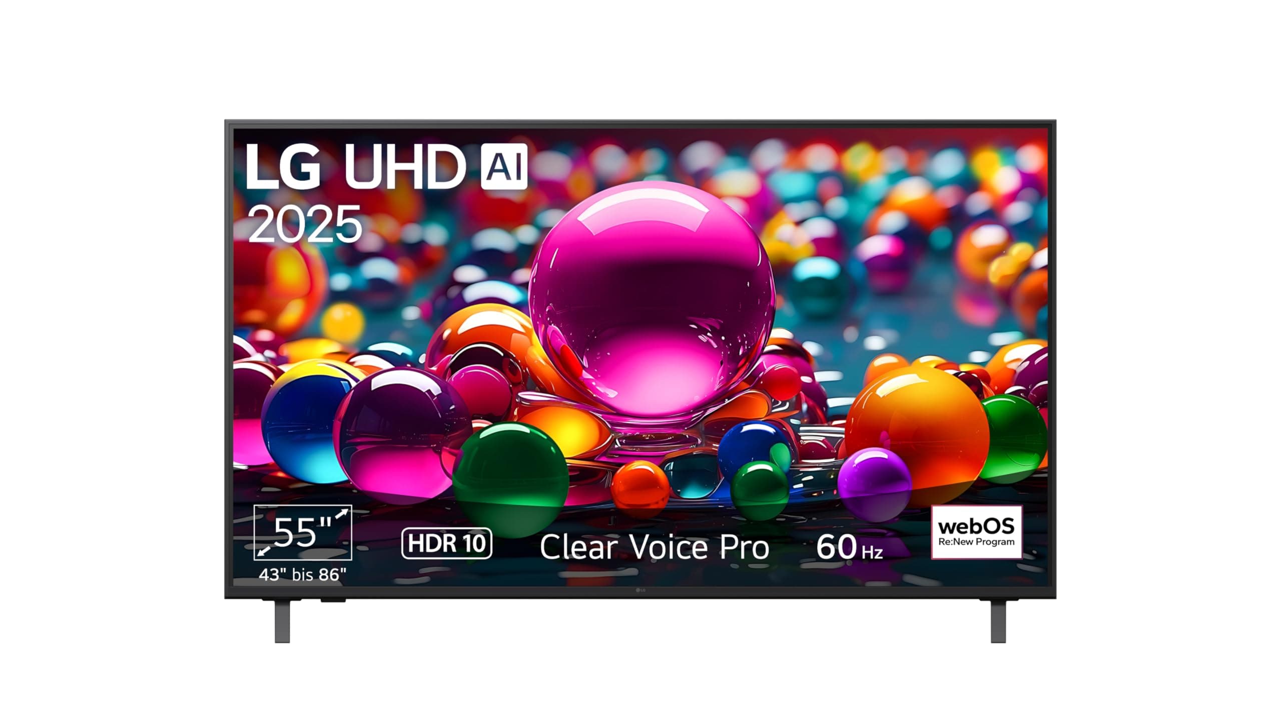 LG 55UA75006LA TV 55 Zoll (139 cm) 4K UHD AI TV (α7 Gen8 4K AI Prozessor, webOS 25, 60Hz) [Modelljahr 2025]