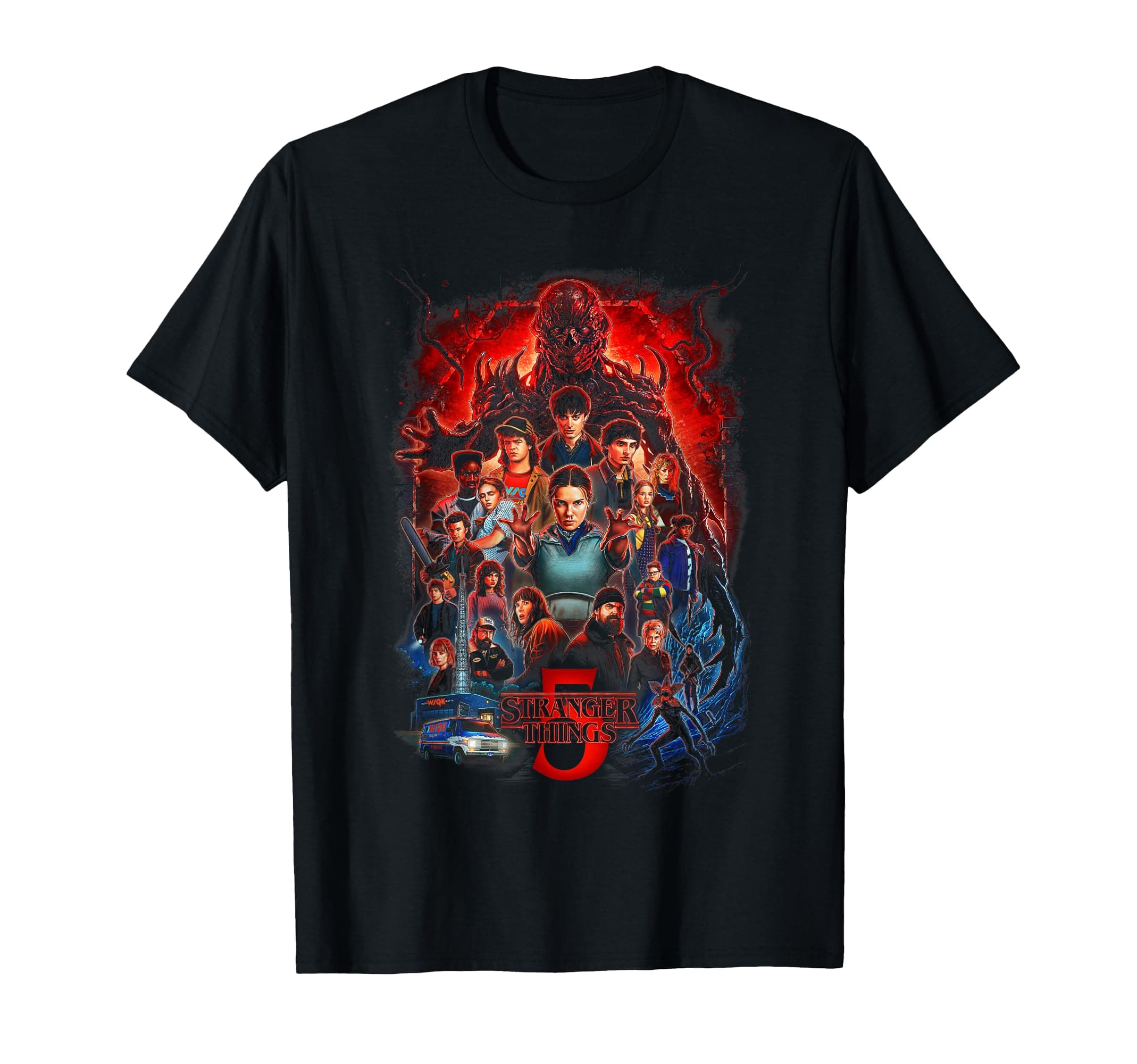 Stranger Things ST5 Poster Offiziell lizenziert T-Shirt