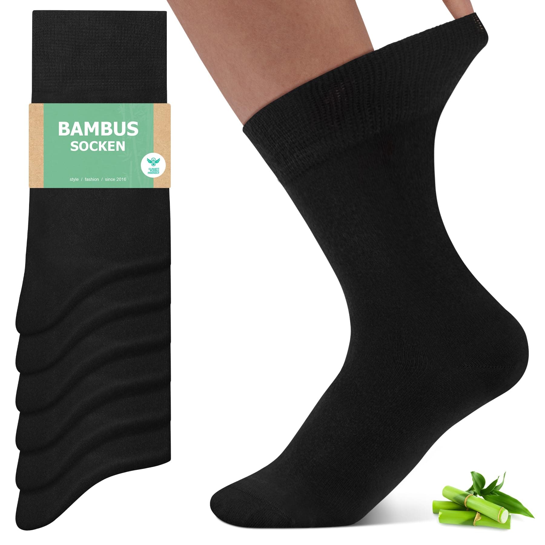 FALARY 6/12 Paar Bambus Socken Herren & Damen - Superweich, Ohne Naht & Anti-Blasen Bambussocken - Atmungsaktiv Anti-Schweiß Business Socken Multipack