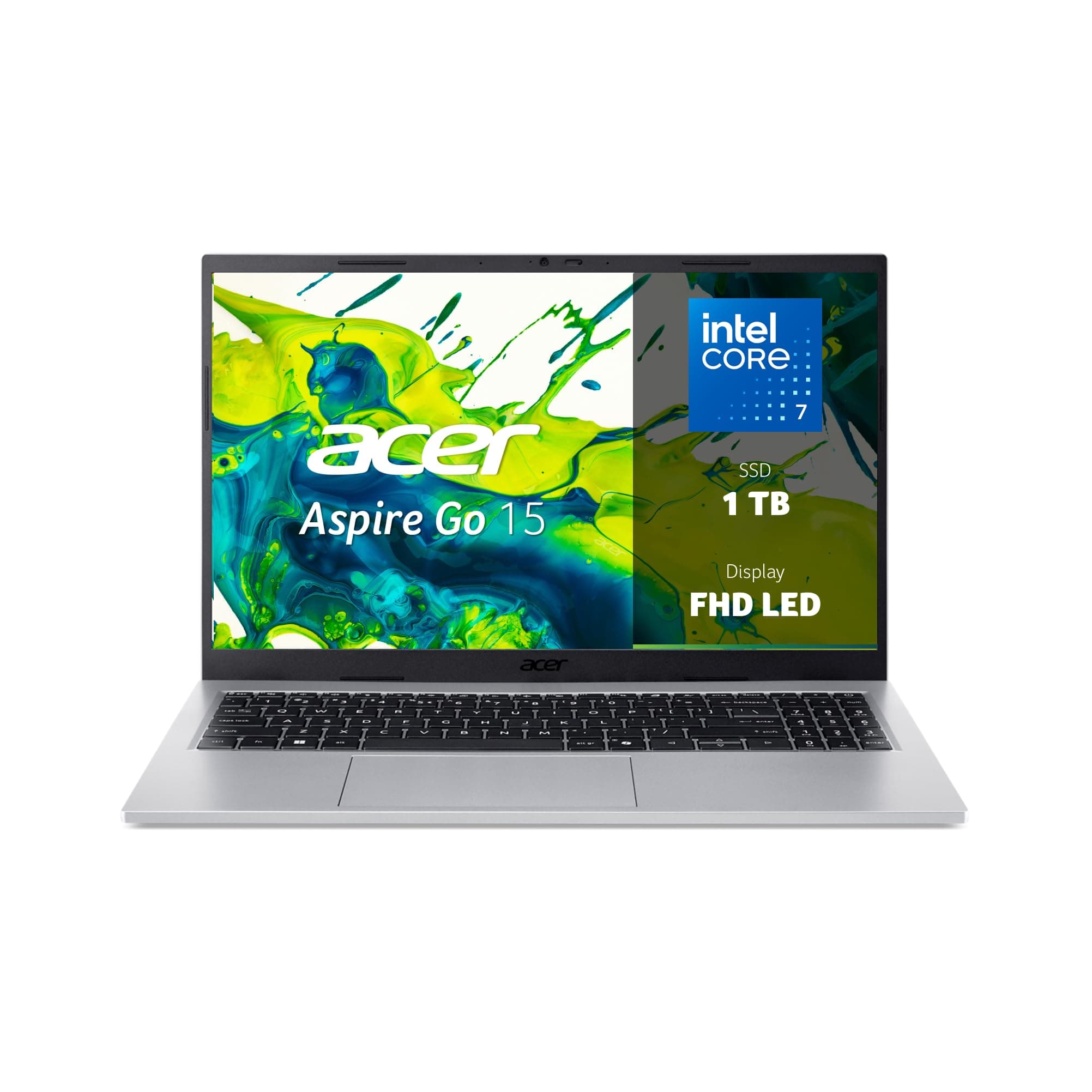 acer Aspire Go 15 AG15-72P-78E4 PC Portatile, Notebook, Processore Intel Core 7 150U, RAM 32 GB DDR4, 1024 GB PCIe NVMe SSD, Display 15.6" FHD, Scheda Grafica Intel Graphics, Windows 11 Home
