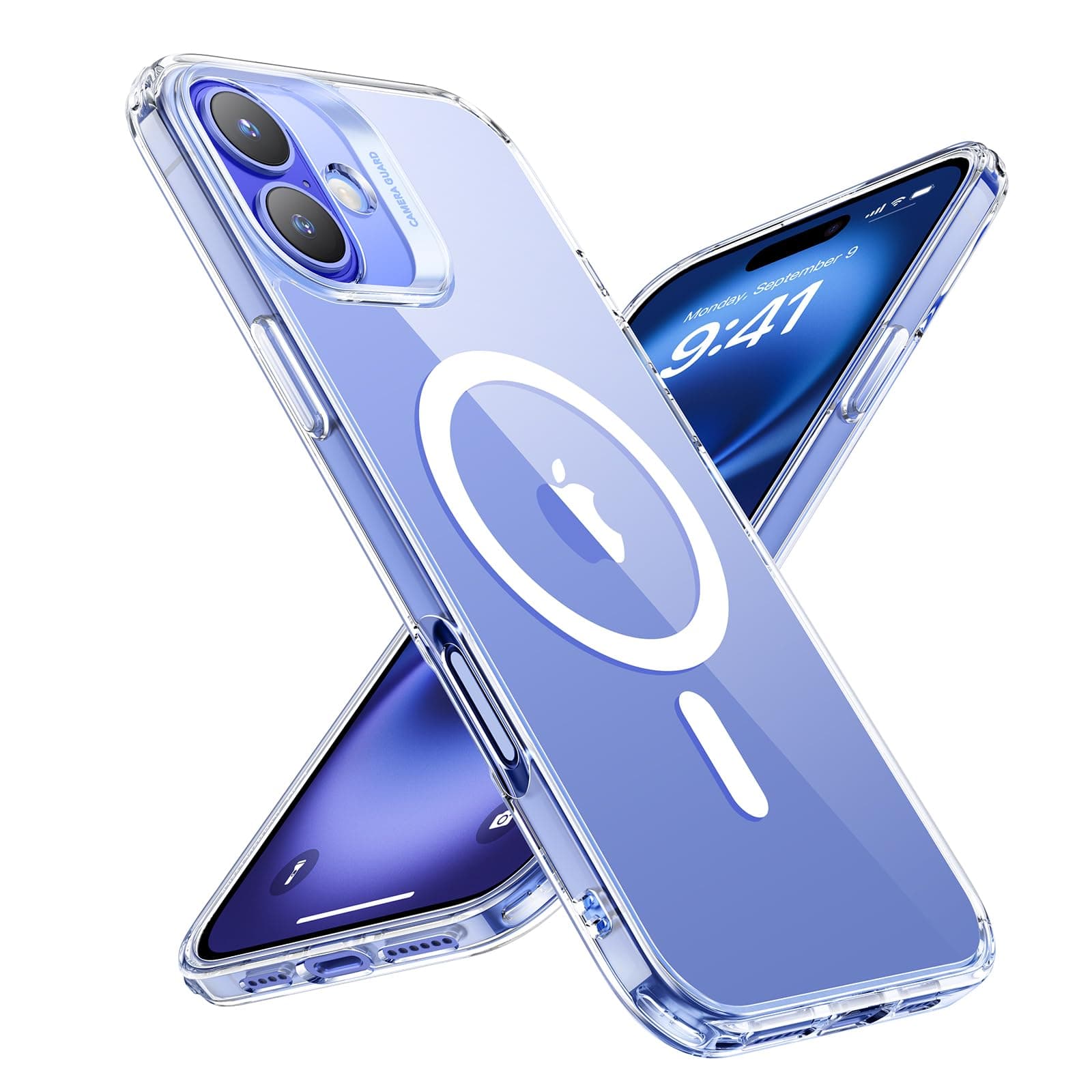 ESR für iPhone 16 Hülle, Kompatibel mit MagSafe, Stoßfester Militärnorm Schutzhülle, Vergilbungsbeständig, Kratzfeste Rückseite, Magnetisches HandyHülle für iPhone 16 Case, Klar