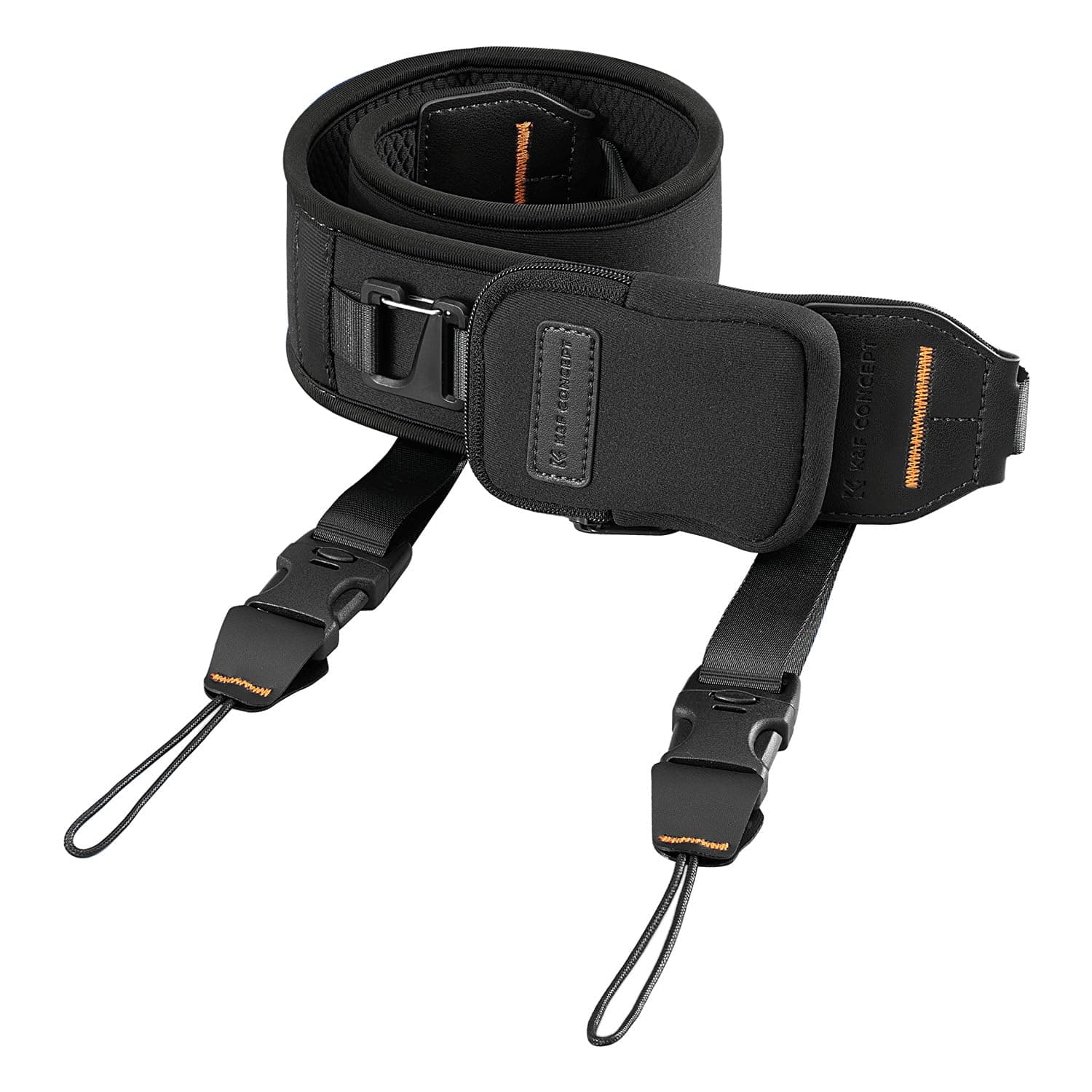 K&F Concept Kameragurt, Professioneller Breit Kamera Gurt, Verstellbarer Kamera Schultergurt 109-133 CM für SLR DSLR Spiegelreflexkameras, Camera Strap mit Abnehmbare Reißverschlusstasche