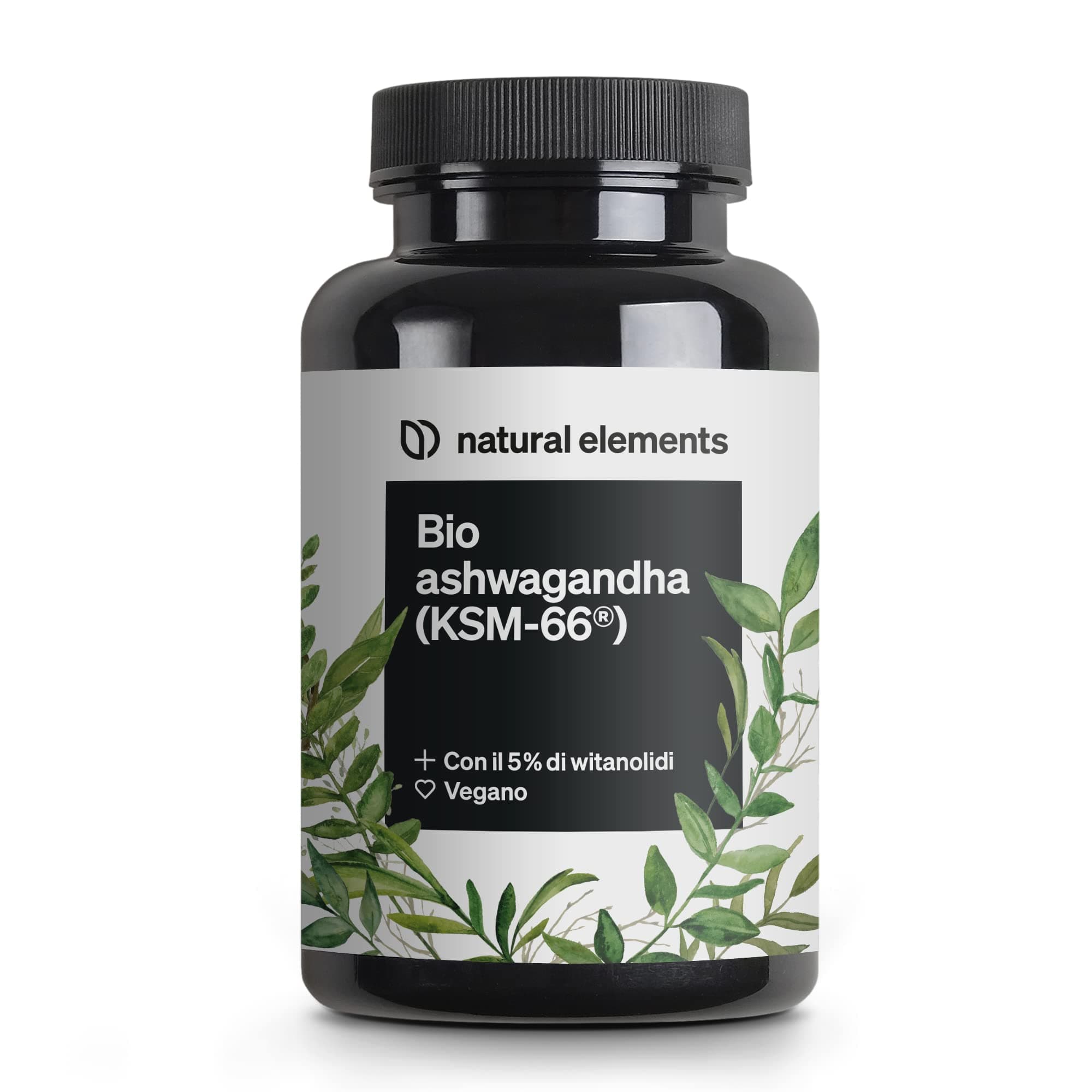 Bio Ashwagandha KSM-66 – Alto Dosaggio – 180 Capsule – Ashwagandha Bio Certificata – Capsule di Ashwagandha Polvere Estratta dalla Withania Somnifera