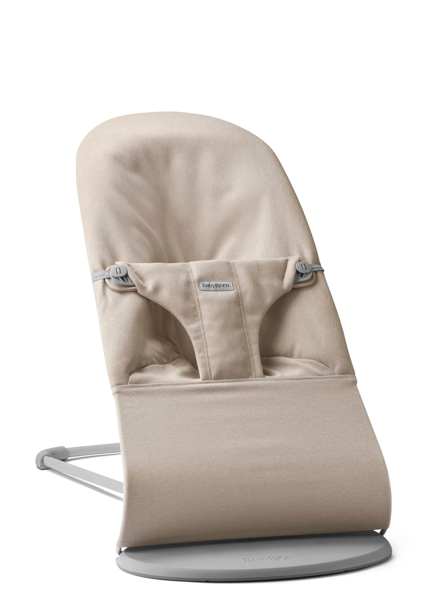 BabyBjörn Hamaca Bliss, Tejido jaspeado, Beige claro