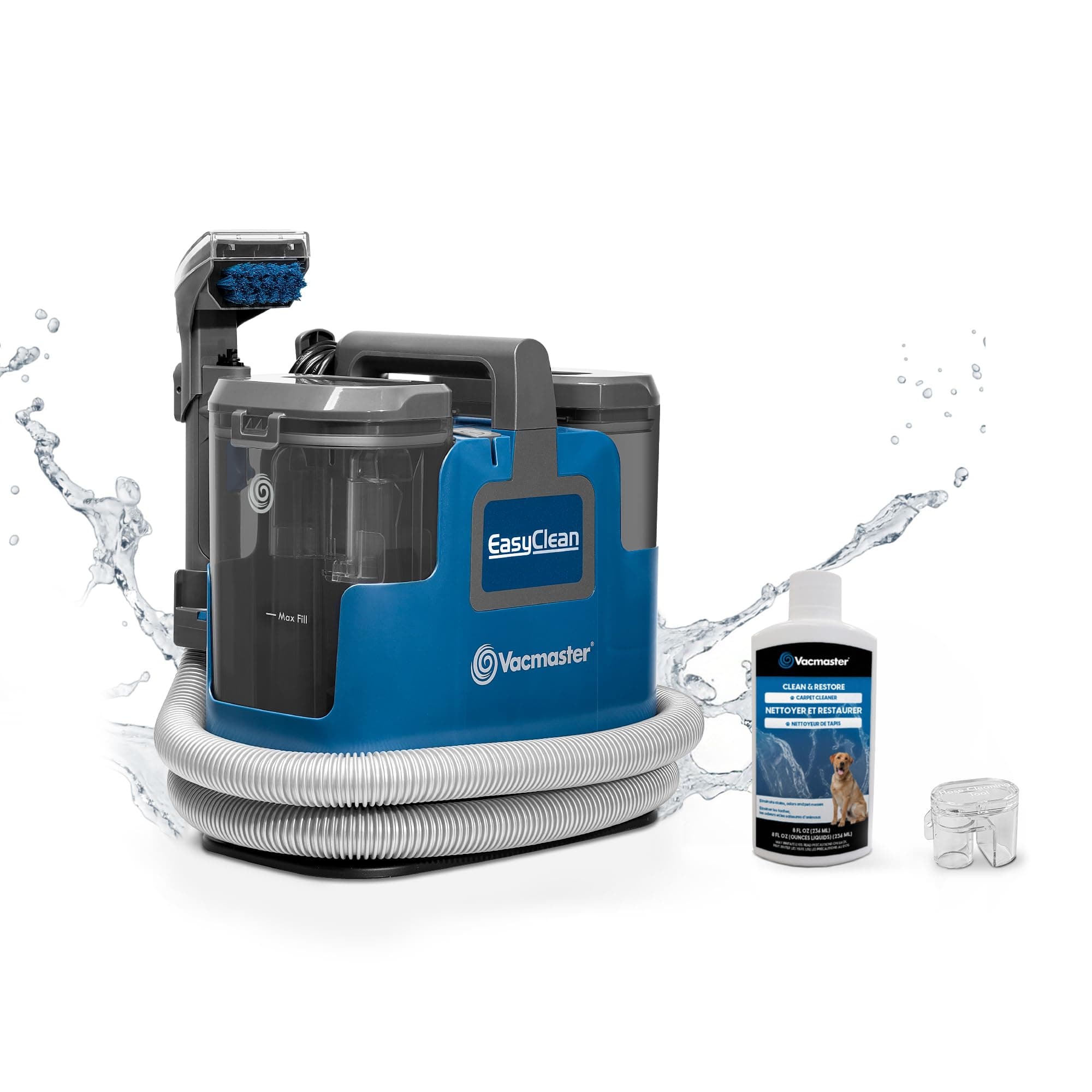 Vacmaster SCB0501 Aspirador de alfombras Limpiador de Manchas Multisuperficie para Alfombras, Moquetas, Tapicería, Escaleras y Coche 500W