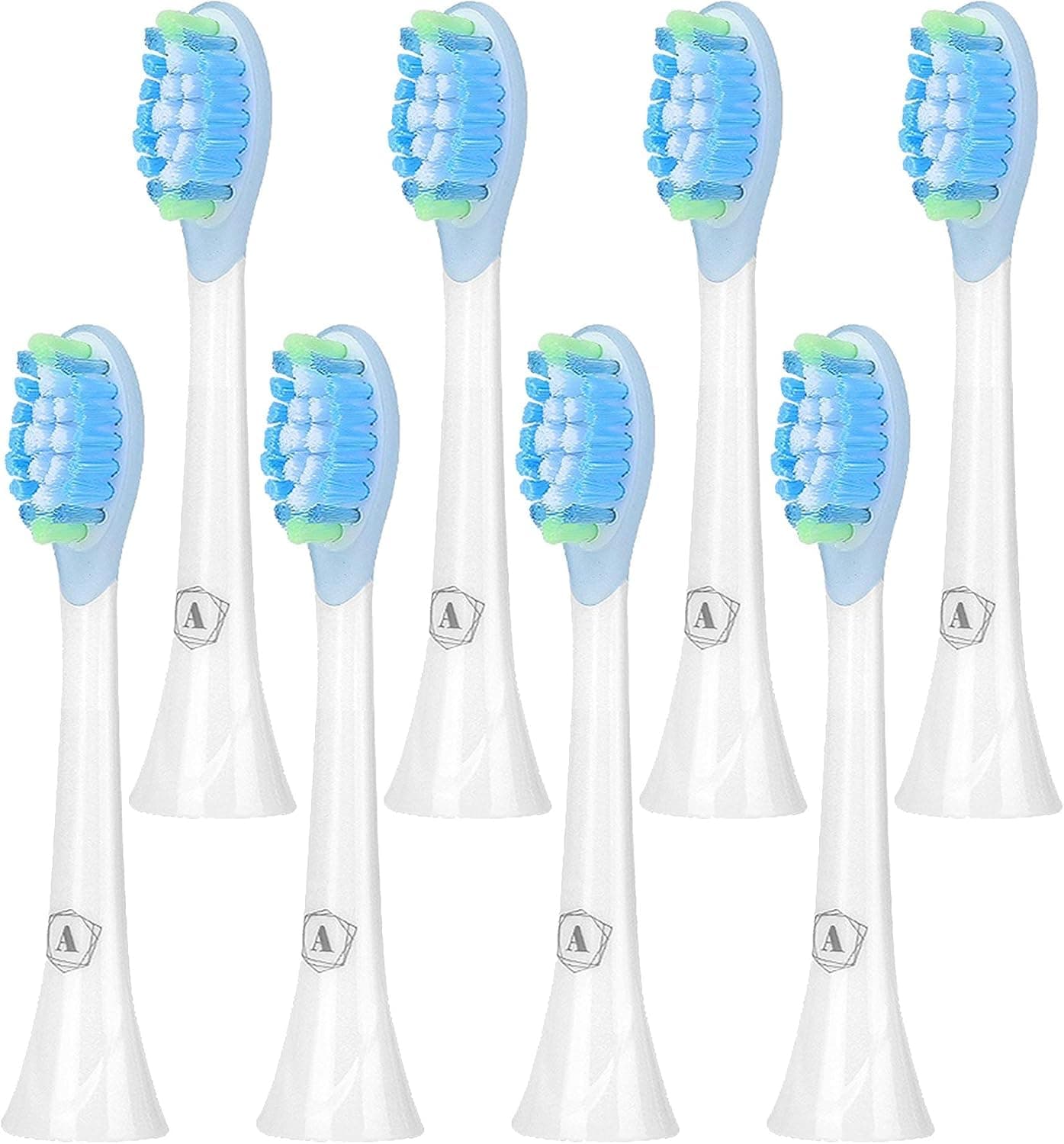 Testine Compatibili con Philips Sonicare - 8 Pack Aster Testine Spazzolino Elettrico Compatibili con Philips Sonicare Qualità Premium Difesa Avanzata contro la Placca