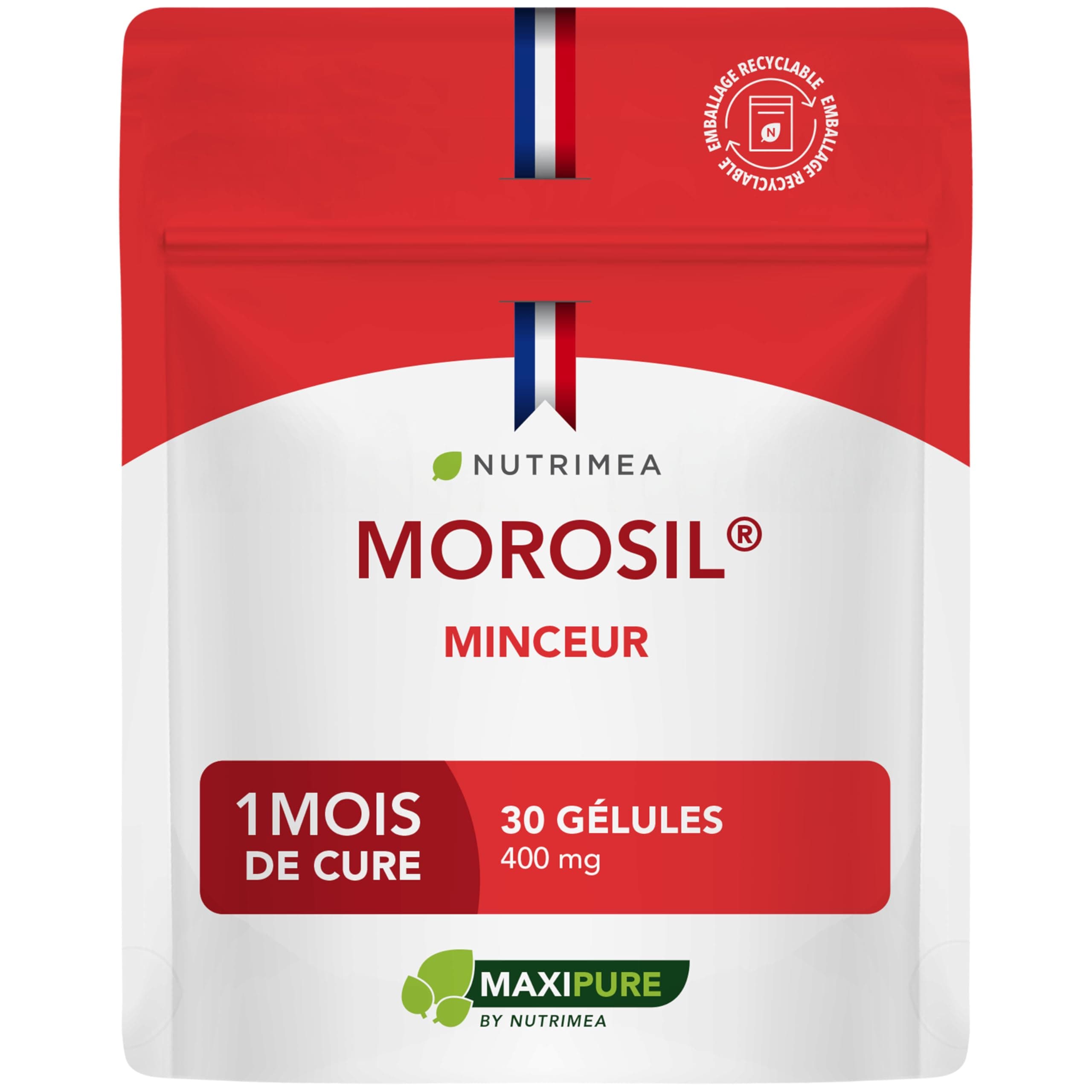 MOROSIL® – 400 mg – Extrait d’Orange Moro Breveté – Fortement Concentré en Anthocyanes – 1 Mois de Cure – 30 Gélules Vegan – Nutrimea - Fabriqué en France