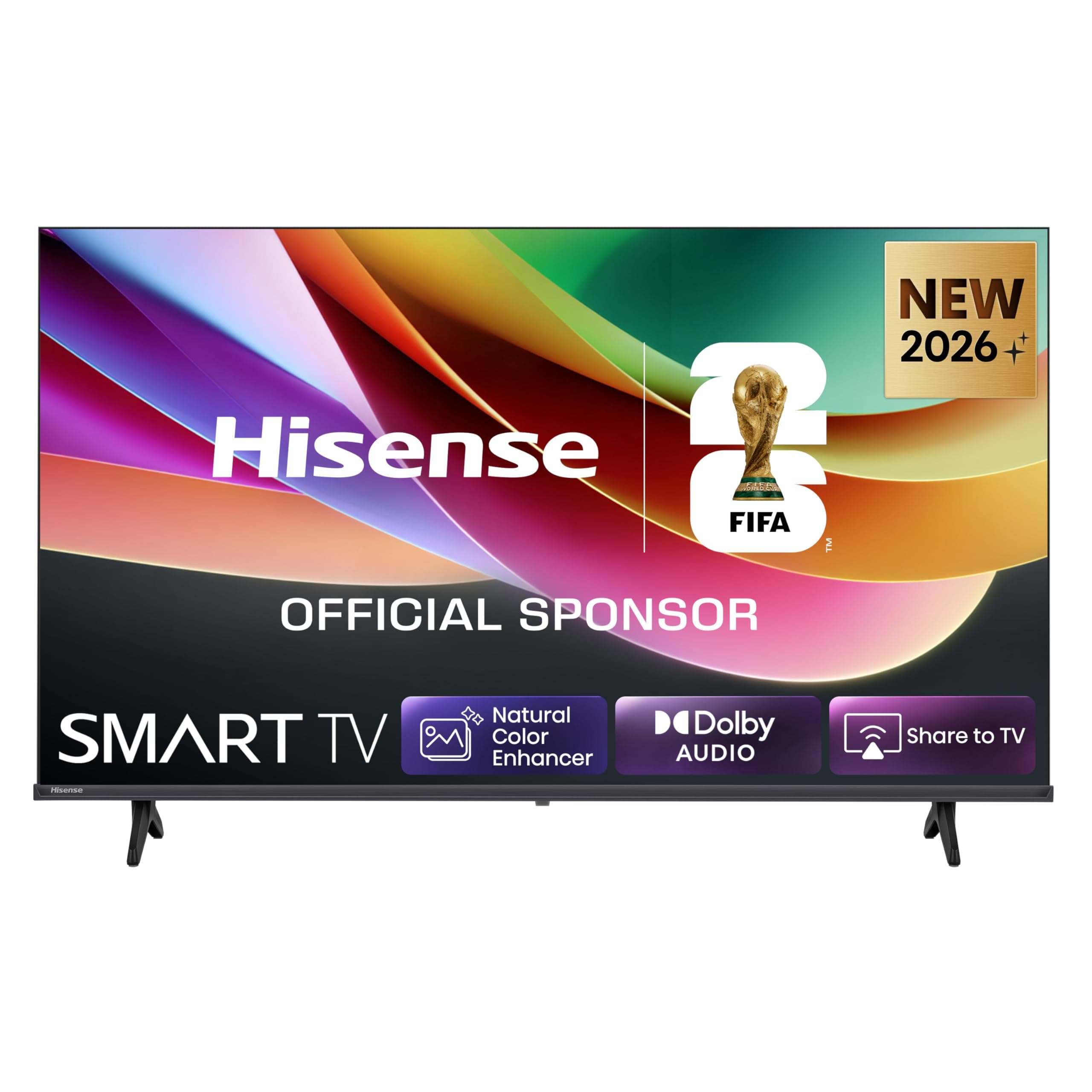 Hisense Smart TV 32" HD Ready 32E4ST, 60Hz, DTS Virtual X, VIDAA OS con 1000+ APP, Game Mode, Wifi, AirPlay2, Works with Alexa, lativù