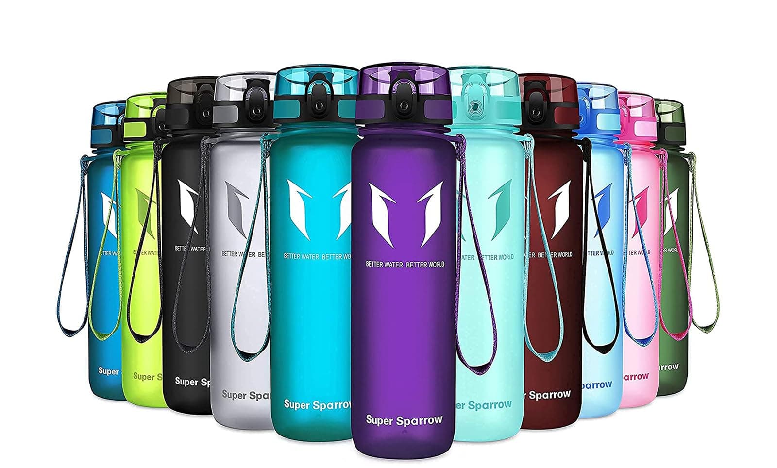 Super Sparrow Botella de Agua Deportiva -350ml & 500ml & 750ml & 1000ml - Sin BPA