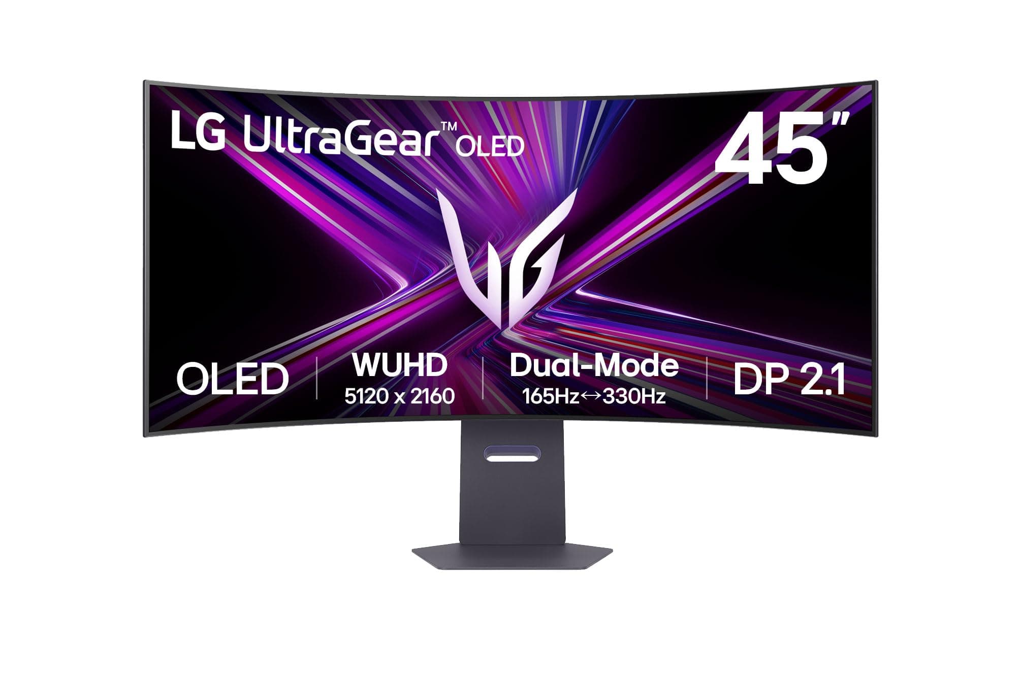 LG Ultragear™ 45GX950A-B Ecran PC Gaming 45" - Dalle OLED résolution 5K2K WUHD (5120 x 2160), 0,03ms 165Hz, DisplayHDR™400 True Black, DCI-P3 98.5% (CIE1976), FreeSync Premium Pro, G-Sync Compatible
