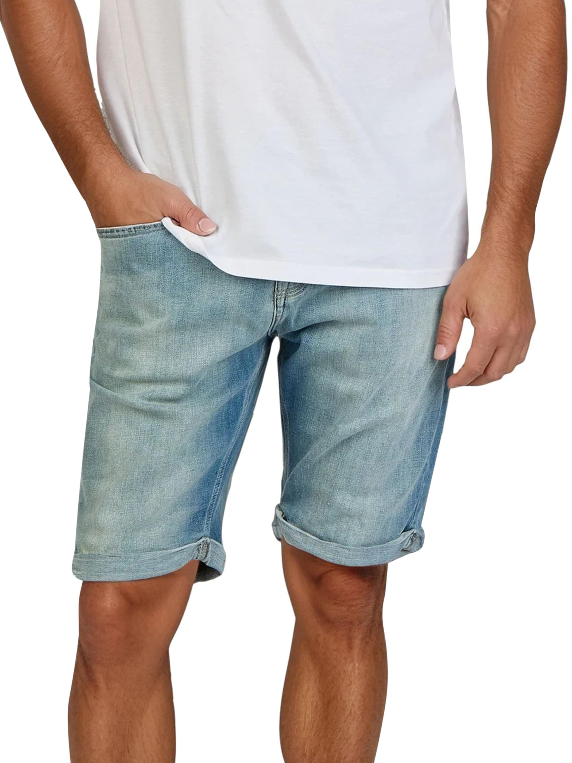 LTB Jeans Shorts Herren Stretch Kurz Slim Fit Corvin Kurze Hosen Bermuda Sommer Denim Einfarbig Blau Grau Schwarz S M L XL XXL 3XL 4XL 5XL