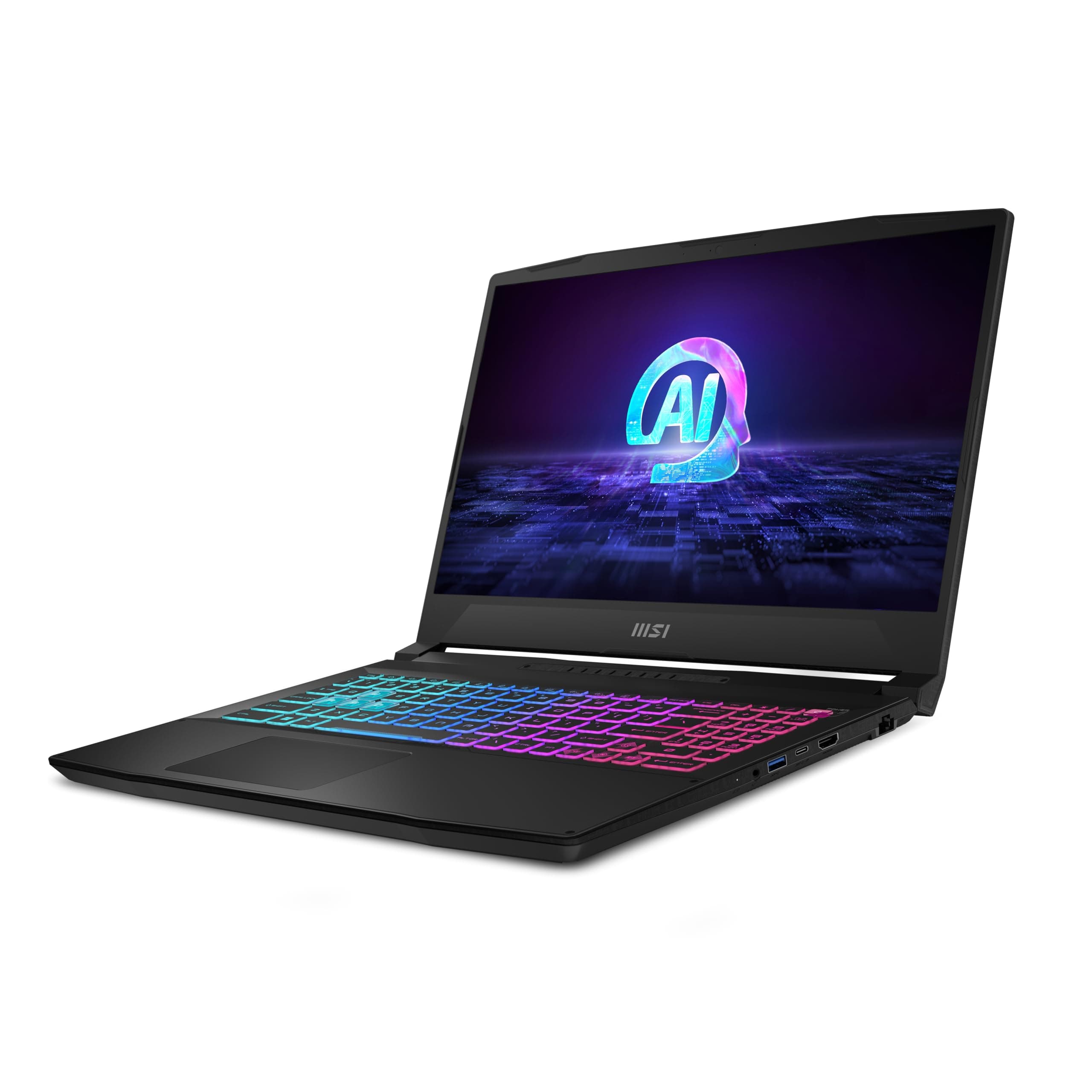 MSI Katana A15 AI B8VF-610XES - Ordenador portátil 15.6" (Ryzen 7 8845HS, RTX 4060, RAM 16Gb, 1TB SSD, Free Dos), Negro, Teclado QWERTY español