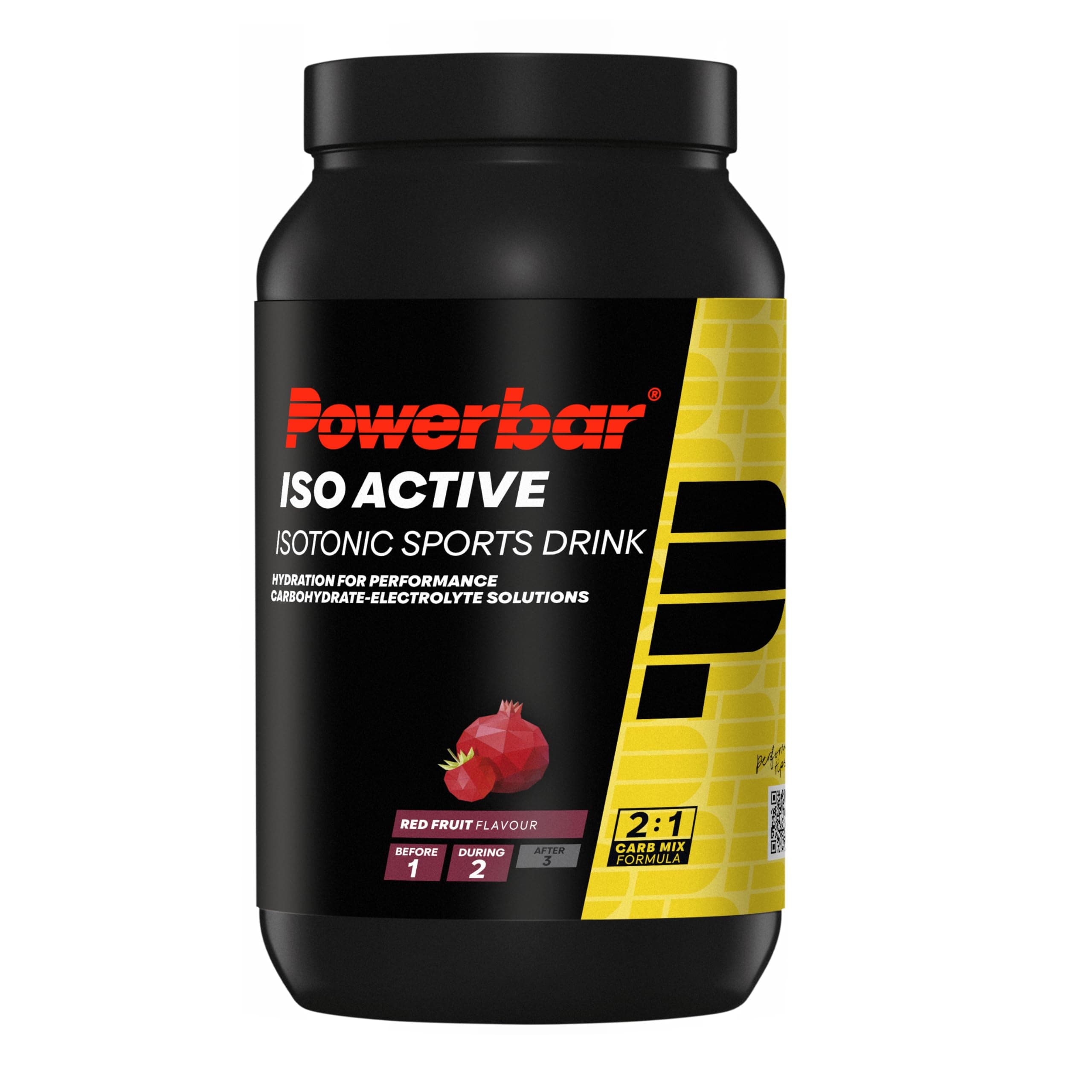 Powerbar - Isoactive - Red Fruit - 1320g - Bebida isotónica para deportistas - 5 electrolitos