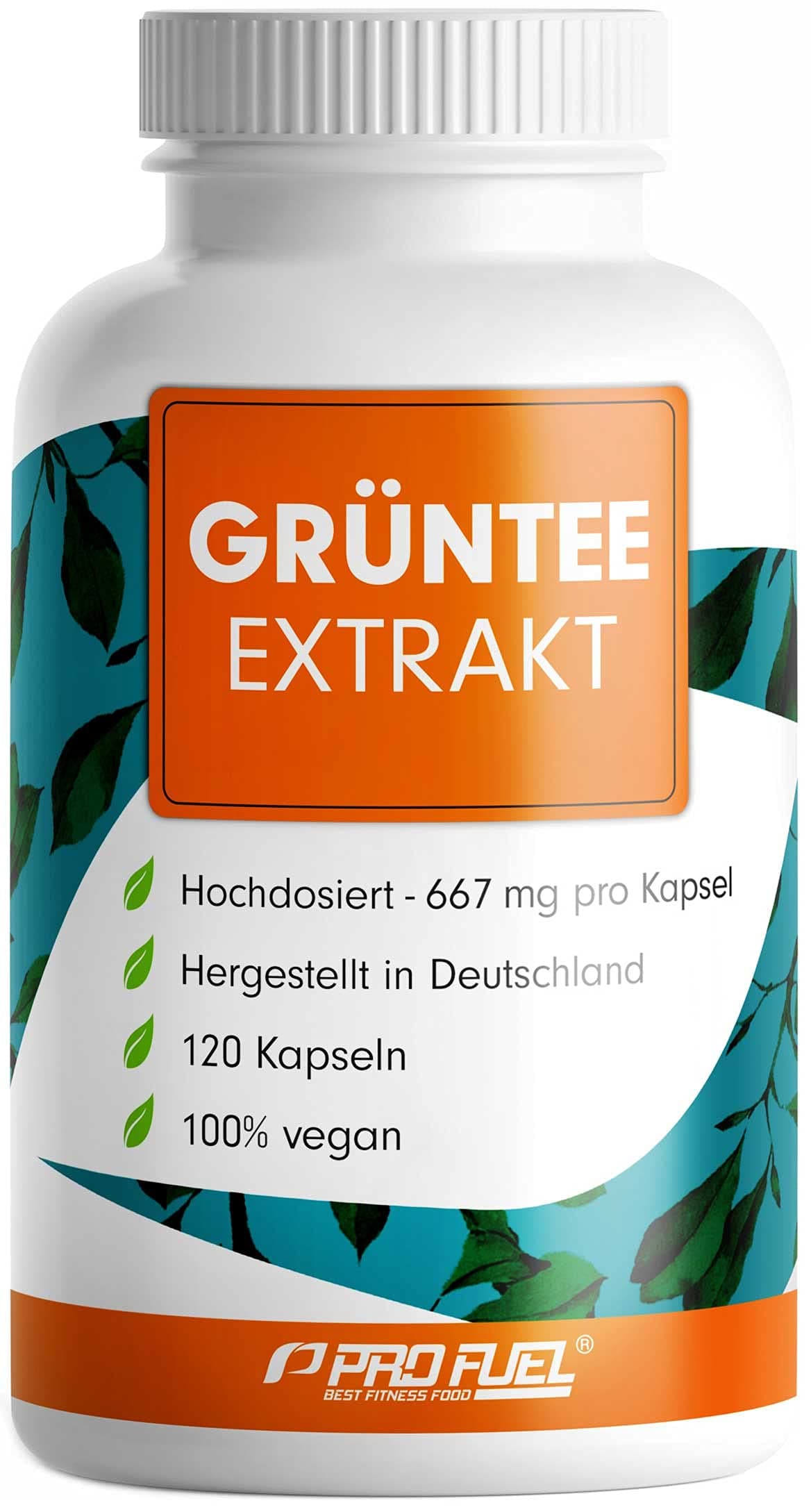 Grüntee Extrakt 120x Grüner Tee Kapseln - 1333 mg pro Tag, davon 600 mg EGCG - Grüntee Kapseln hochdosiert + Schwarzer Pfeffer - Grüner Tee Extrakt mit 95% Polyphenolen - 100% vegan