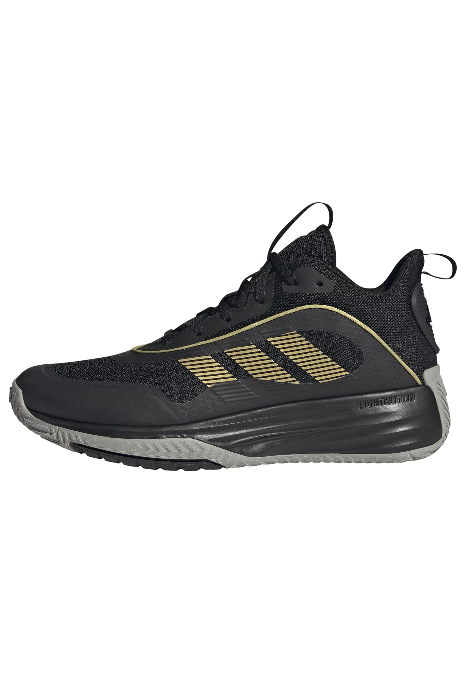 adidas Herren Own the Game 3 Shoes, Core Black/Gold Metallic/MGH Solid Grey, 40 2/3 EU
