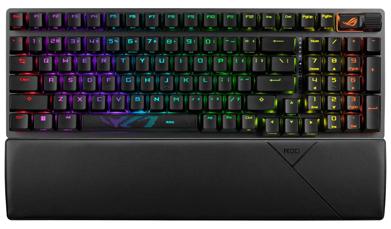 ASUS ROG Strix Scope II 96 - Teclado Gaming inalámbrico (Accesos rápidos, Control multifunción, interruptores ROG NX Intercambiable, Teclas doubleshot, 3 ángulos de inclinación), QWERTY español