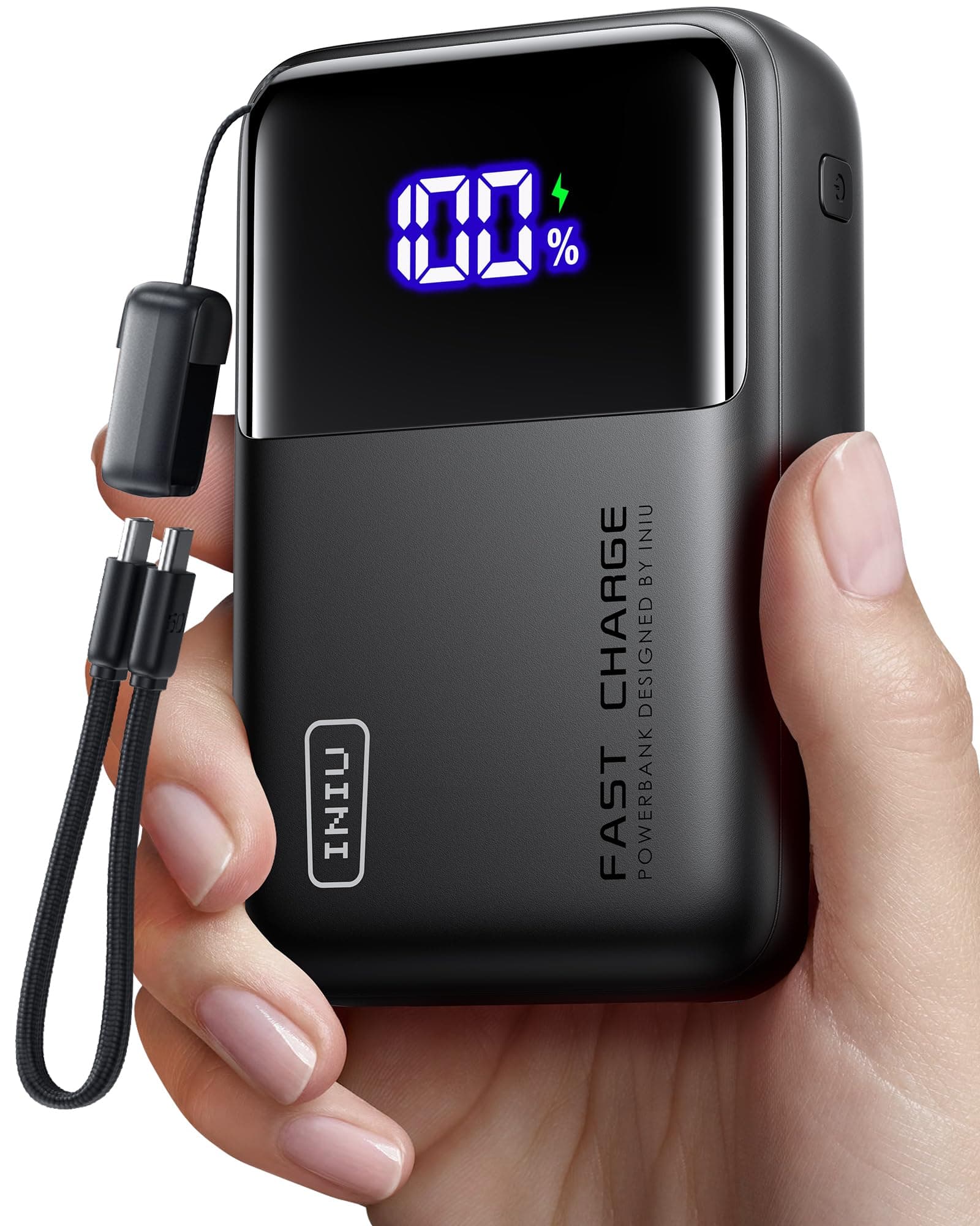 INIU Laptop Power Bank, Klein 65W PD3.0 20000mAh Hochkapazität Powerbank, USB-C EIN & Ausgang Externer Akku Kompatibel mit MacBook Pro, Steam Deck, iPhone 17 16 15 Pro, Samsung S22, iPad Pro usw.