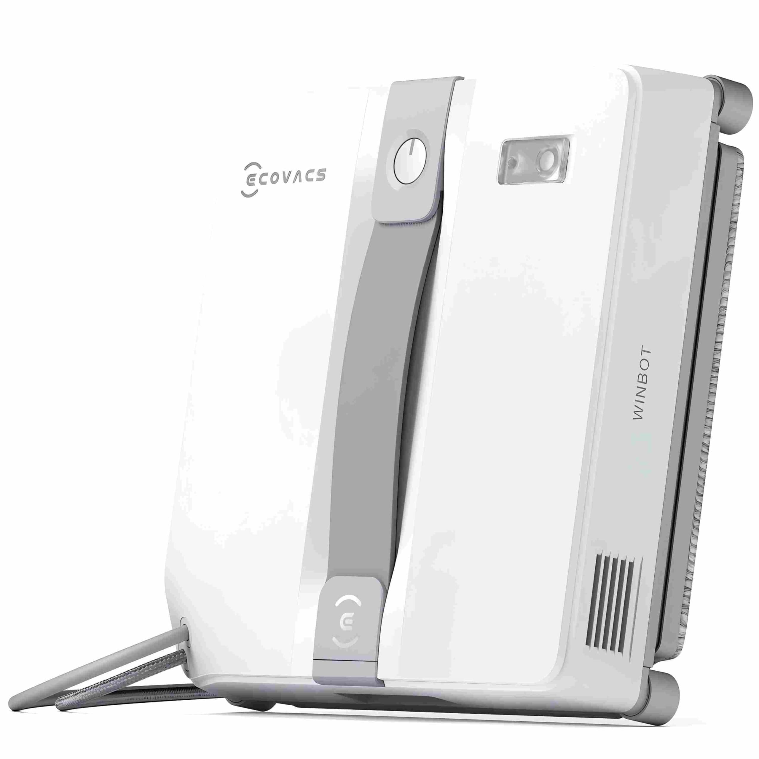 ECOVACS WINBOT Mini Robot de Nettoyage de vitres | Design Compact, Double Buses avec pulvérisation ultrasonique, Planification Intelligente du Trajet, Blanc