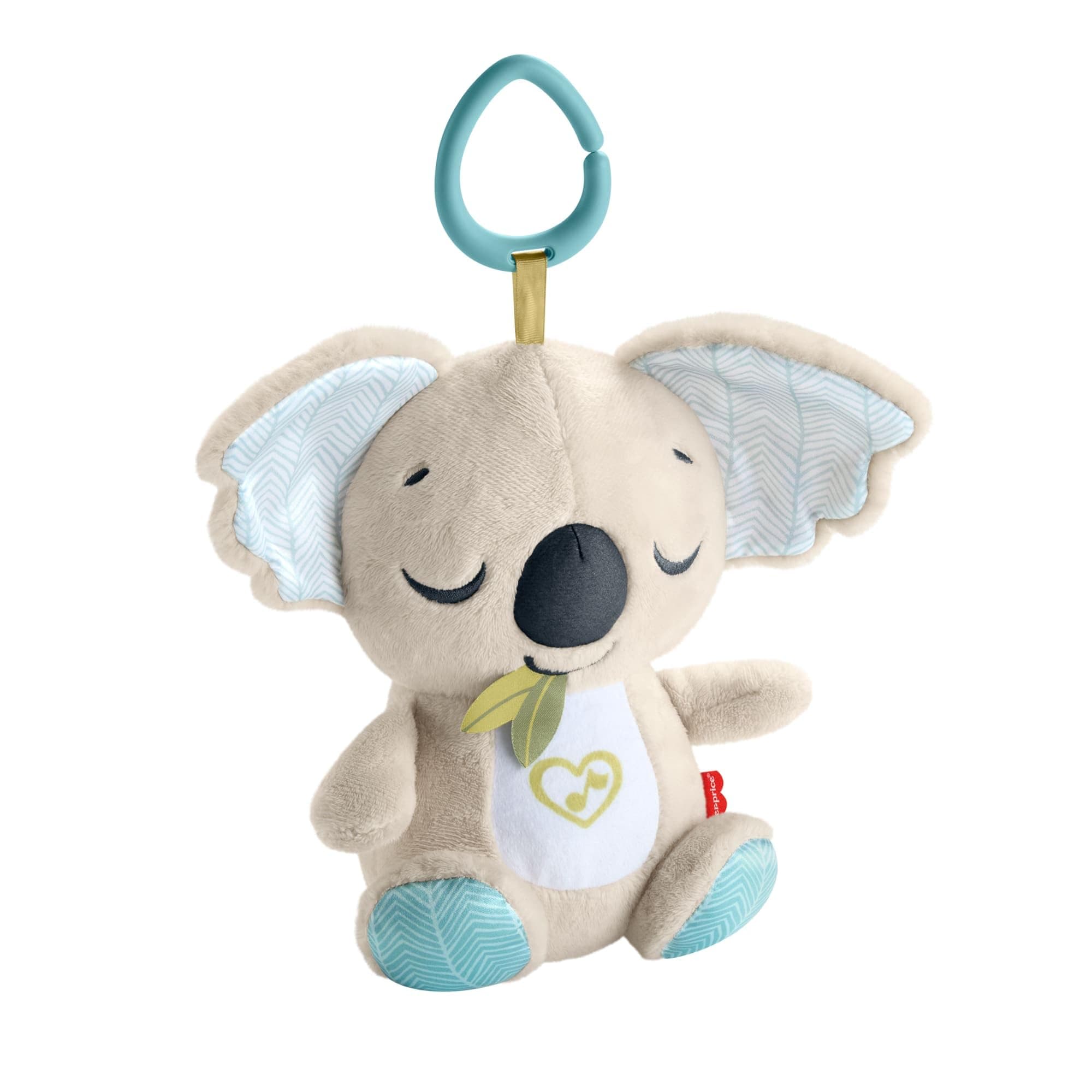 Fisher-Price - Koala Rilassante, morbido peluche portatile con unità sonora, fino a 20 minuti di ninna nanna, rumore bianco o dolce musica per neonati, giocattolo per bambini, 0+ anni, JBD65