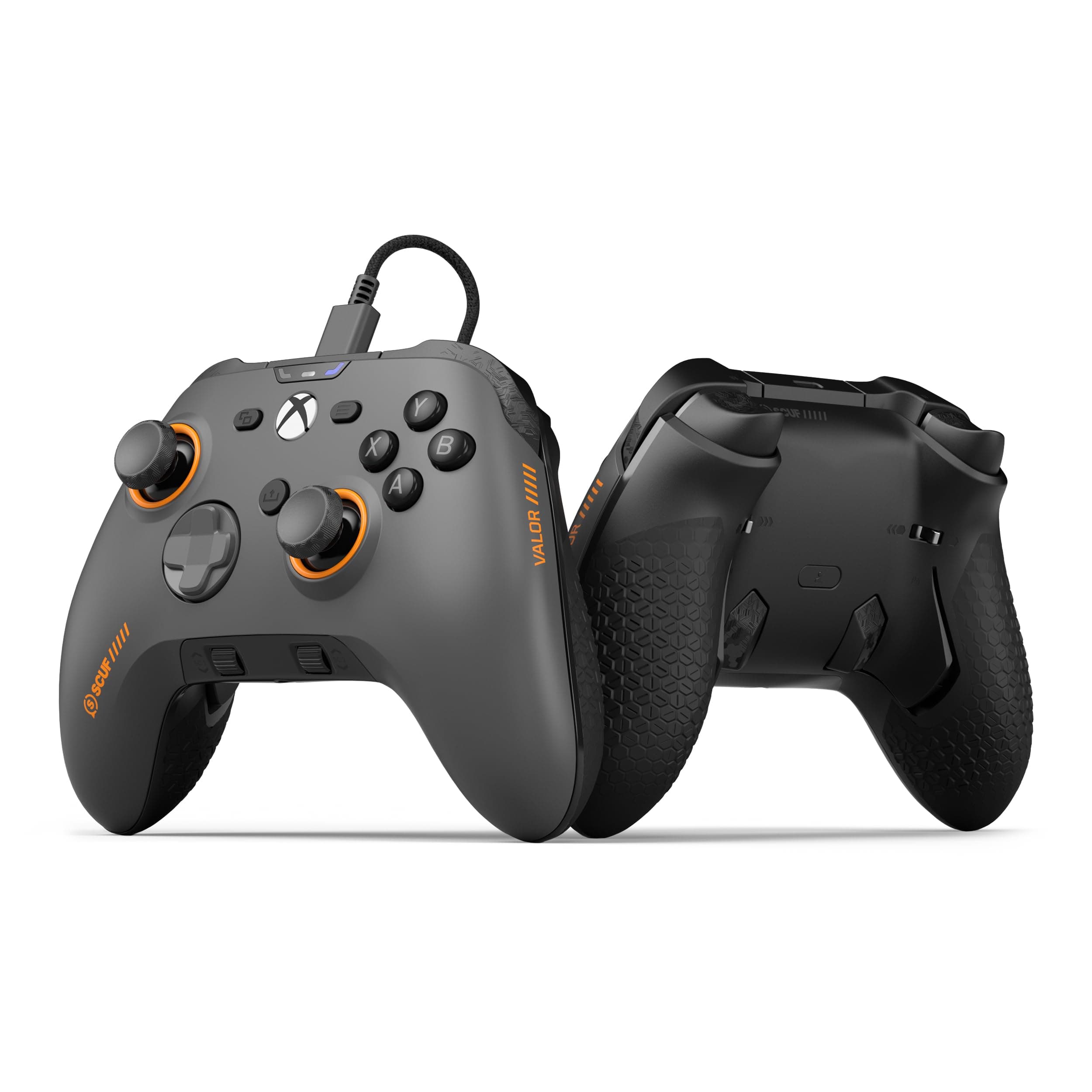 SCUF VALOR PRO Controller Xbox a Prestazioni Cablate – Paddle Posteriori Personalizzabili, Grilletti Istantanei, Pulsanti a Effetto Hall, Xbox Series X|S, Xbox One, Windows PC – Grigio Acciaio