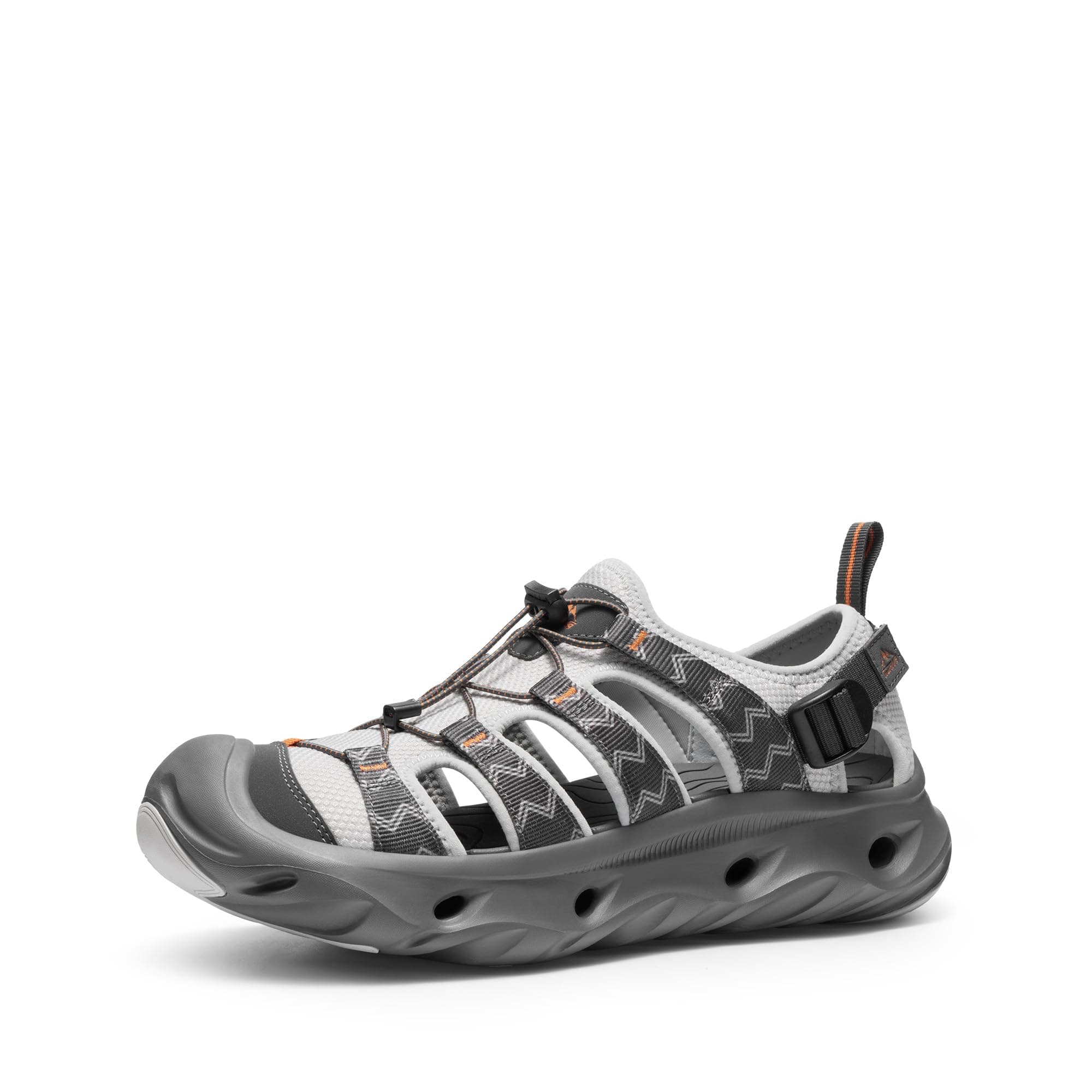 NORTIV 8 Sandalias Deportivas Verano Hombre para Senderismo Antideslizante con Punta Ancha Protector Zapatos Trekking para Playa Piscina Seco Rápido