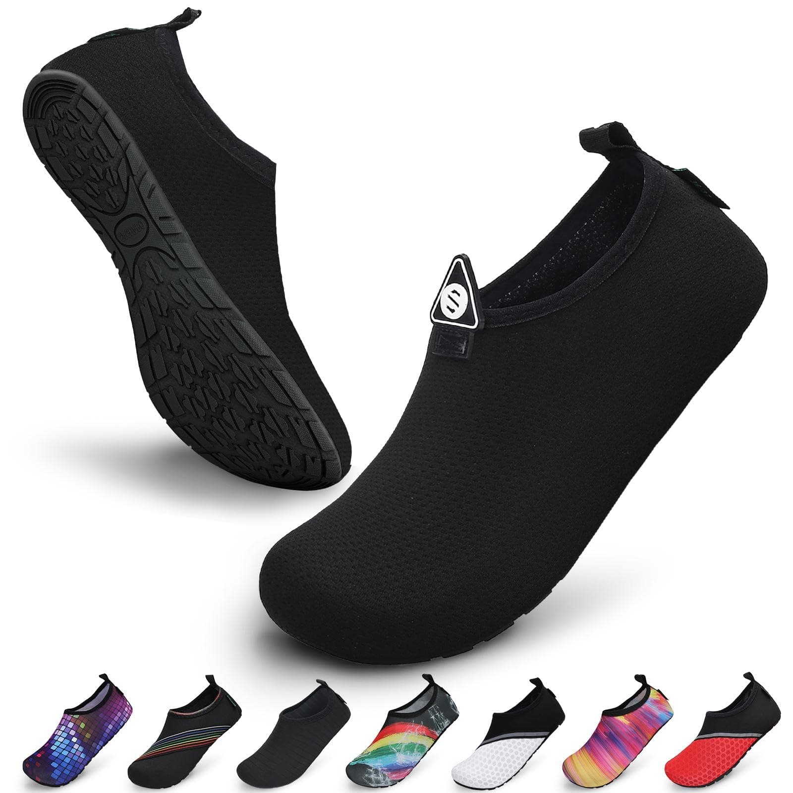 SAGUARO Unisex Badeschuhe Schwimmschuhe Wassersportschuhe, Schnell Trocknend rutschfest Leicht, Gr. 36-47