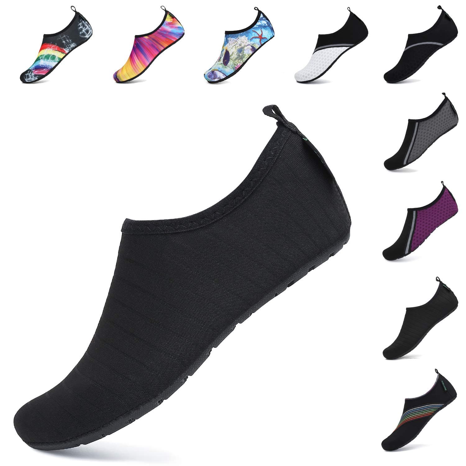 SAGUARO Scarpe da Immersione Uomo Donna Scarpe da Acqua Sport Traspirante Antiscivolo Leggere Unisex