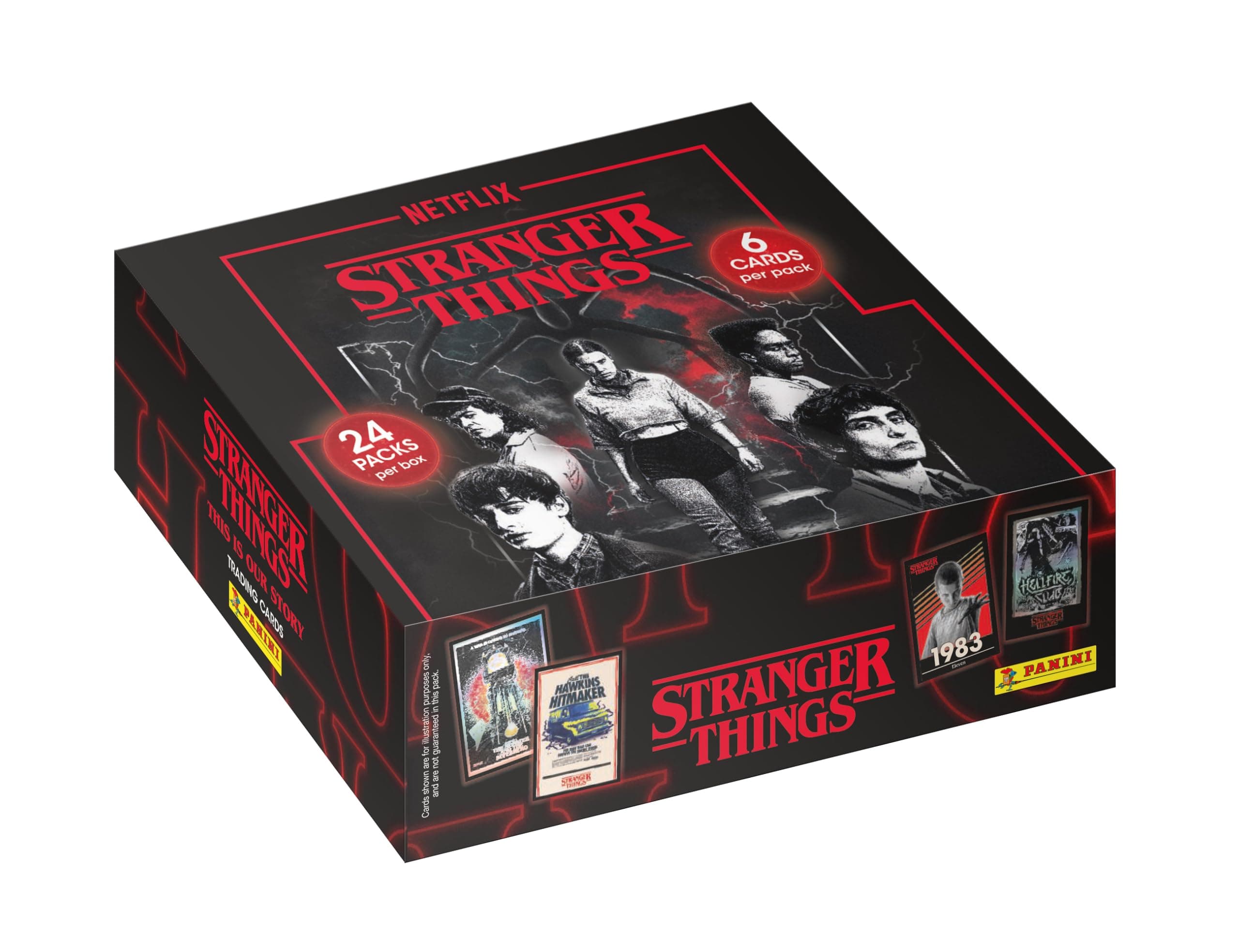 Panini Stranger Things Trading Cards Box mit 24 Hüllen