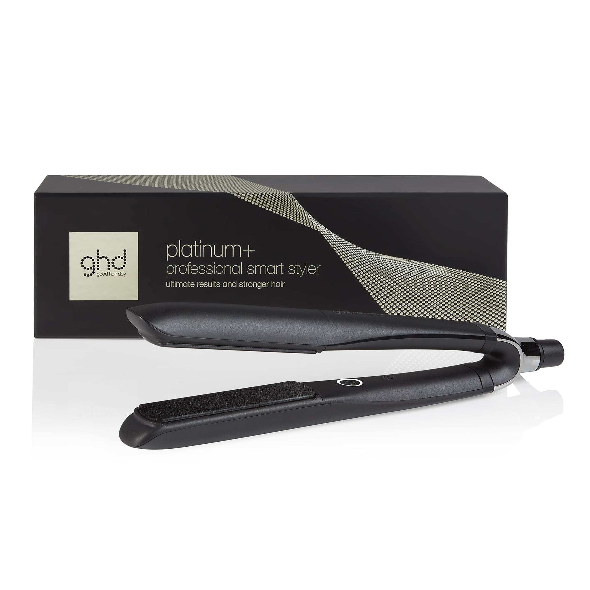 ghd - Lisseur cheveux ghd Platinum+ - Fer à lisser professionnel - Lisse en un passage sans chaleur extrême, 75% plus brillants, 70% plus forts - Lisseur boucleur idéal cheveux colorés/abîmés