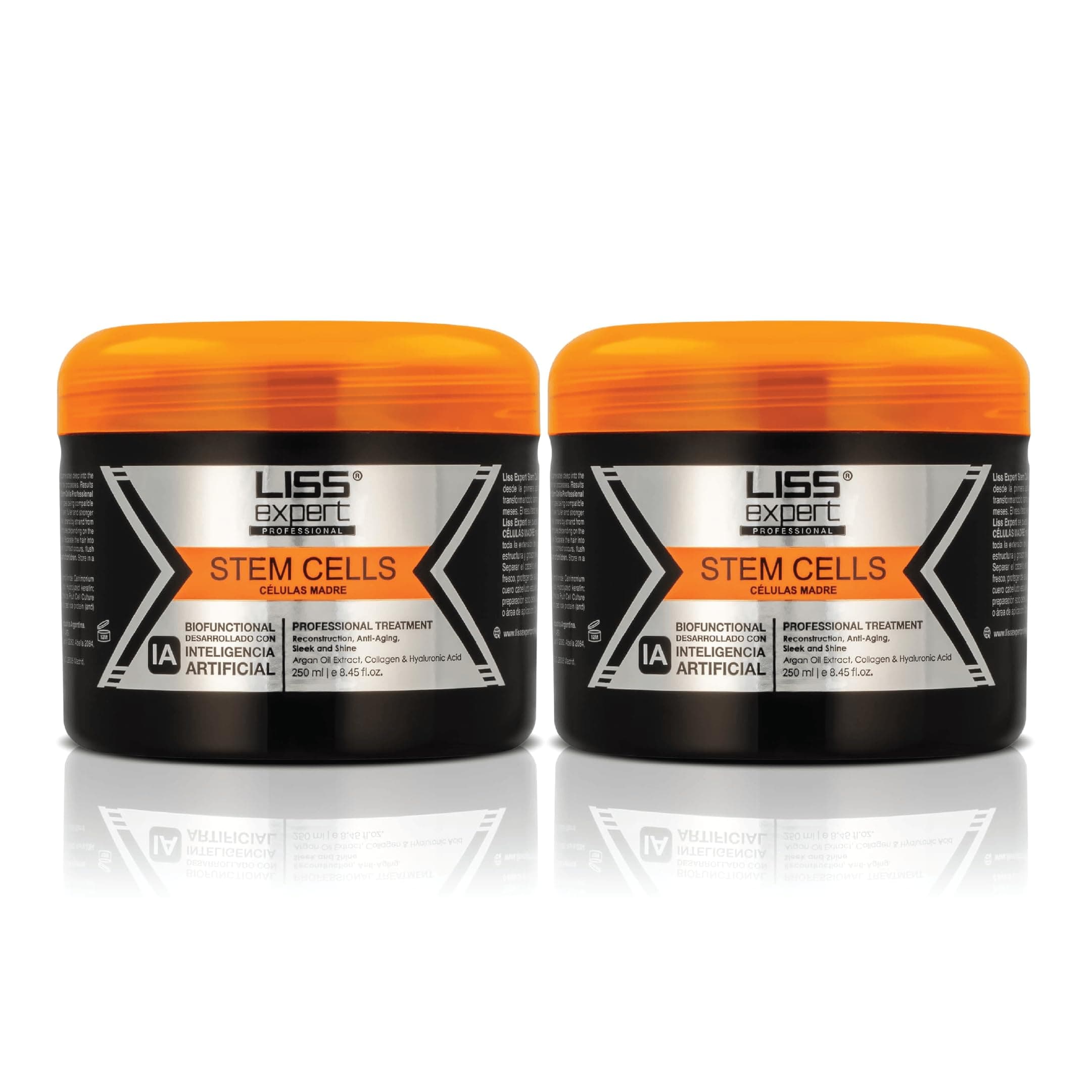 Liss Expert Tratamiento Suavizante de Células Madre Alisado Células Madre – Keratina Orgánica Y Aceite De Argán – Para Una Reparación Y Brillo Sin Frizz – Alisado Profesional (500ml)