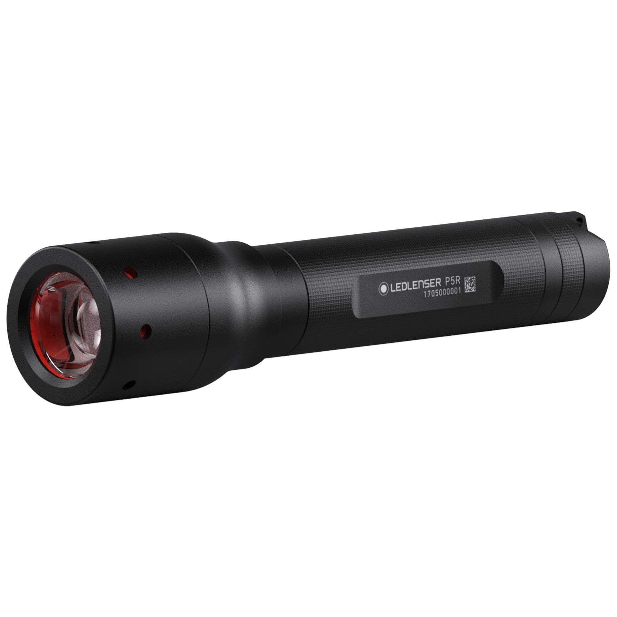 Ledlenser P5R LED Taschenlampe | wiederaufladbare Taschenlampe 420 Lumen | 40m Leuchtweite | bis zu 15h Laufzeit | fokussierbar | Aluminiumgehäuse | Magnetladesystem, IPX4 | Wandhalterung