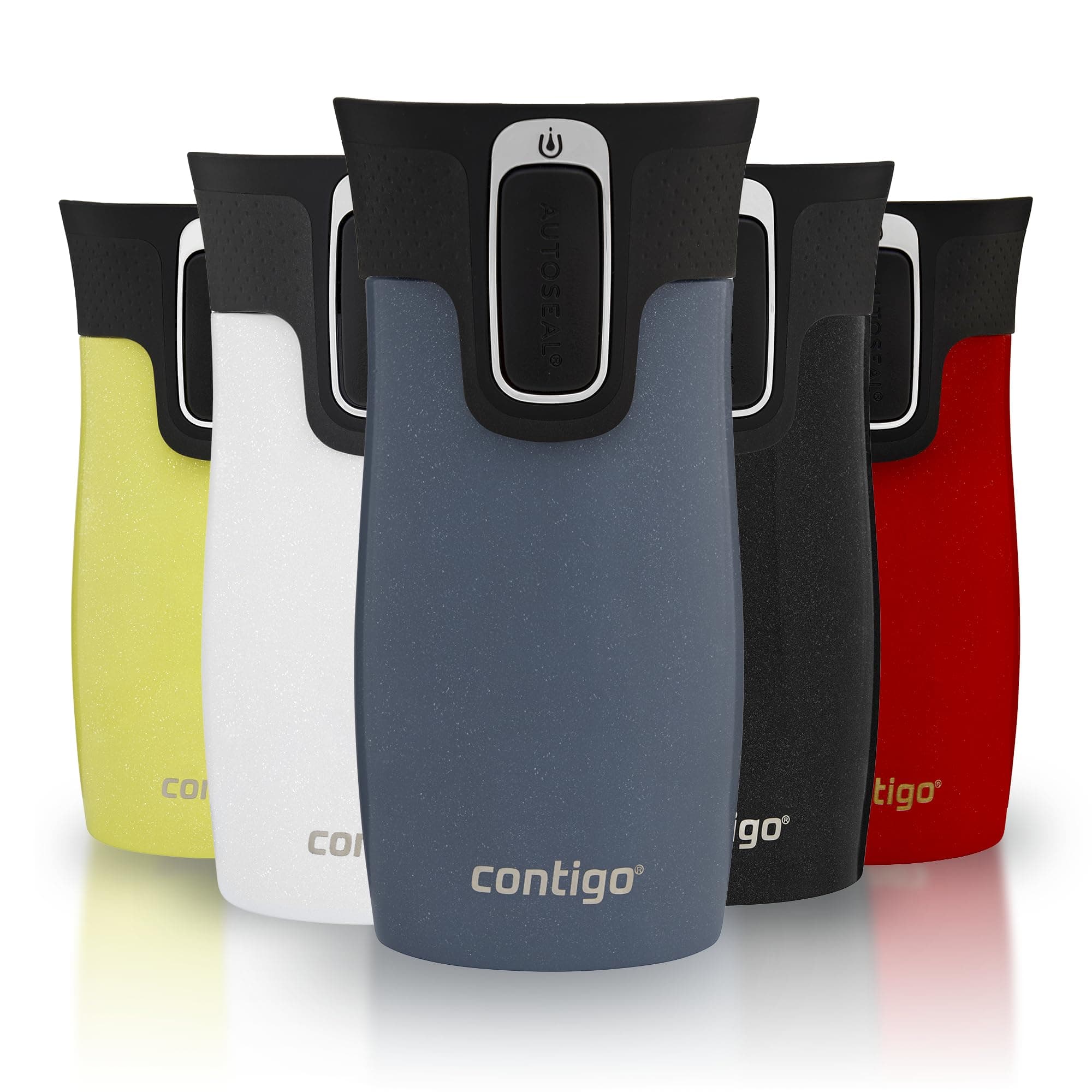 Contigo Thermobecher West Loop Mini Autoseal | Edelstahl Isolierbecher | Kaffebecher to go | auslaufsicher | spülmaschinenfester Deckel | BPA-frei| 300 ml | Lakeside