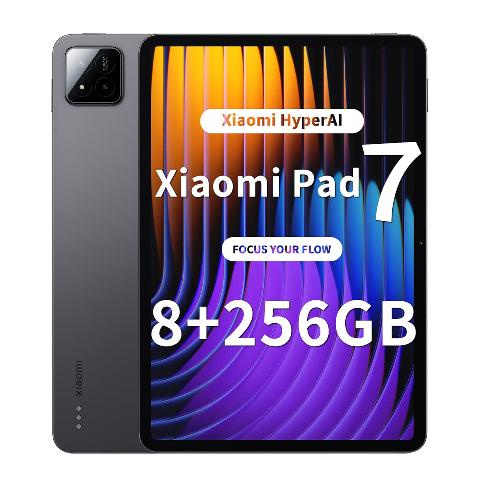 Xiaomi Pad 7 Tablet, 11,2 Pollici, 8 + 256 GB, Display 3,2 K 144 Hz, Snapdragon 7 + Gen 3, Batteria 8850 mAh, HyperAI, Altoparlante Quad, Esperienza Desktop Senza Soluzione di continuità, Grigio