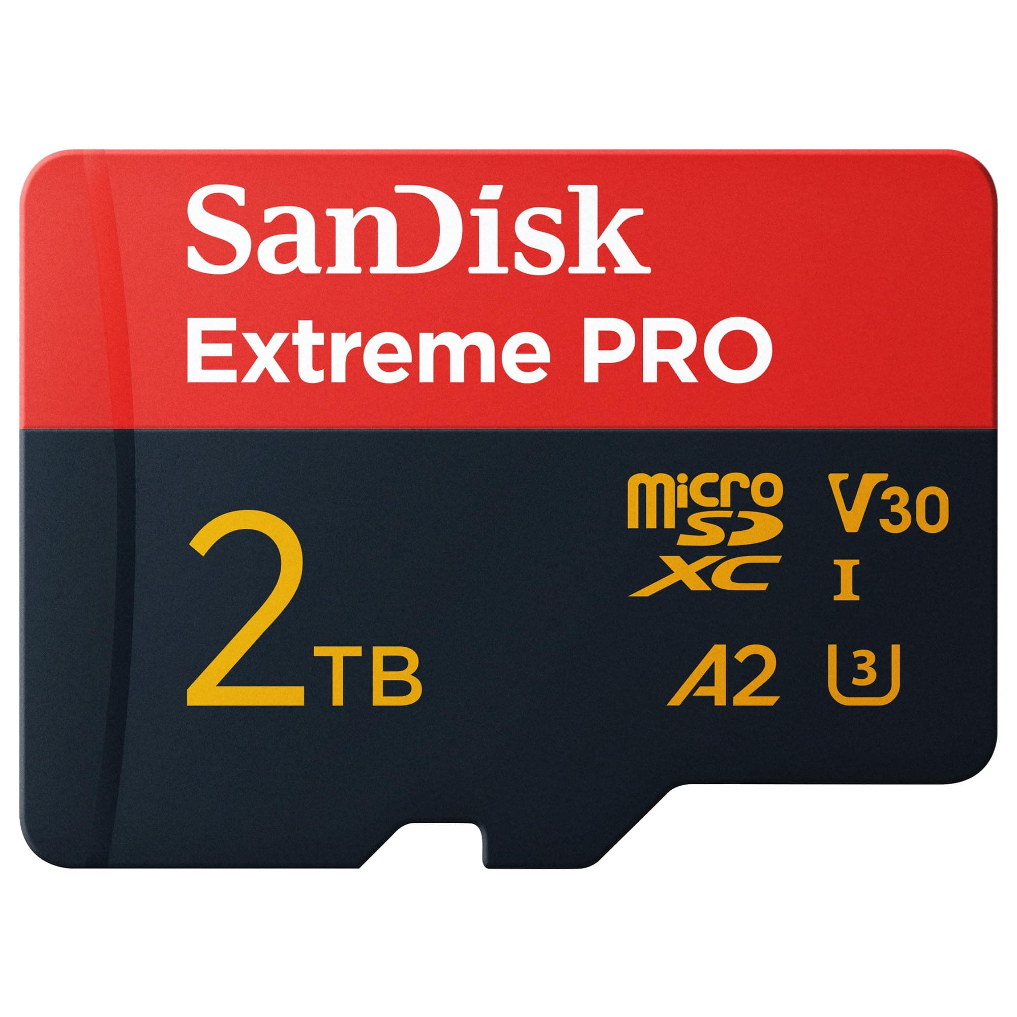 SanDisk Extreme Pro Tarjeta Micro SDXC 2TB + Adaptador SD (para Cámaras de acción, Drones, Smartphones, Velocidad hasta 250 MB/s, 5K, 4K UHD, El Rendimiento A2, RescuePRO Deluxe, UHS-I, U3, V30)