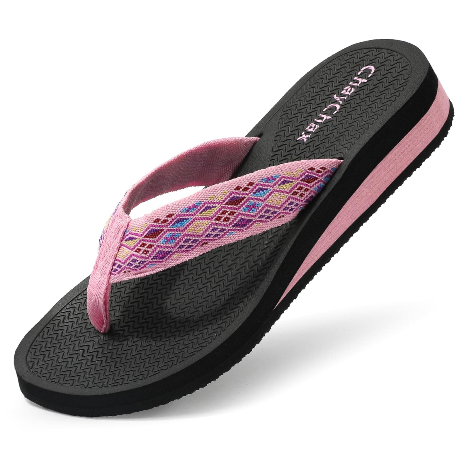 ChayChax Chanclas de Cuña para Mujer Suave Sandalias de Playa Ligero Pantuflas Verano Zapatillas Antideslizante