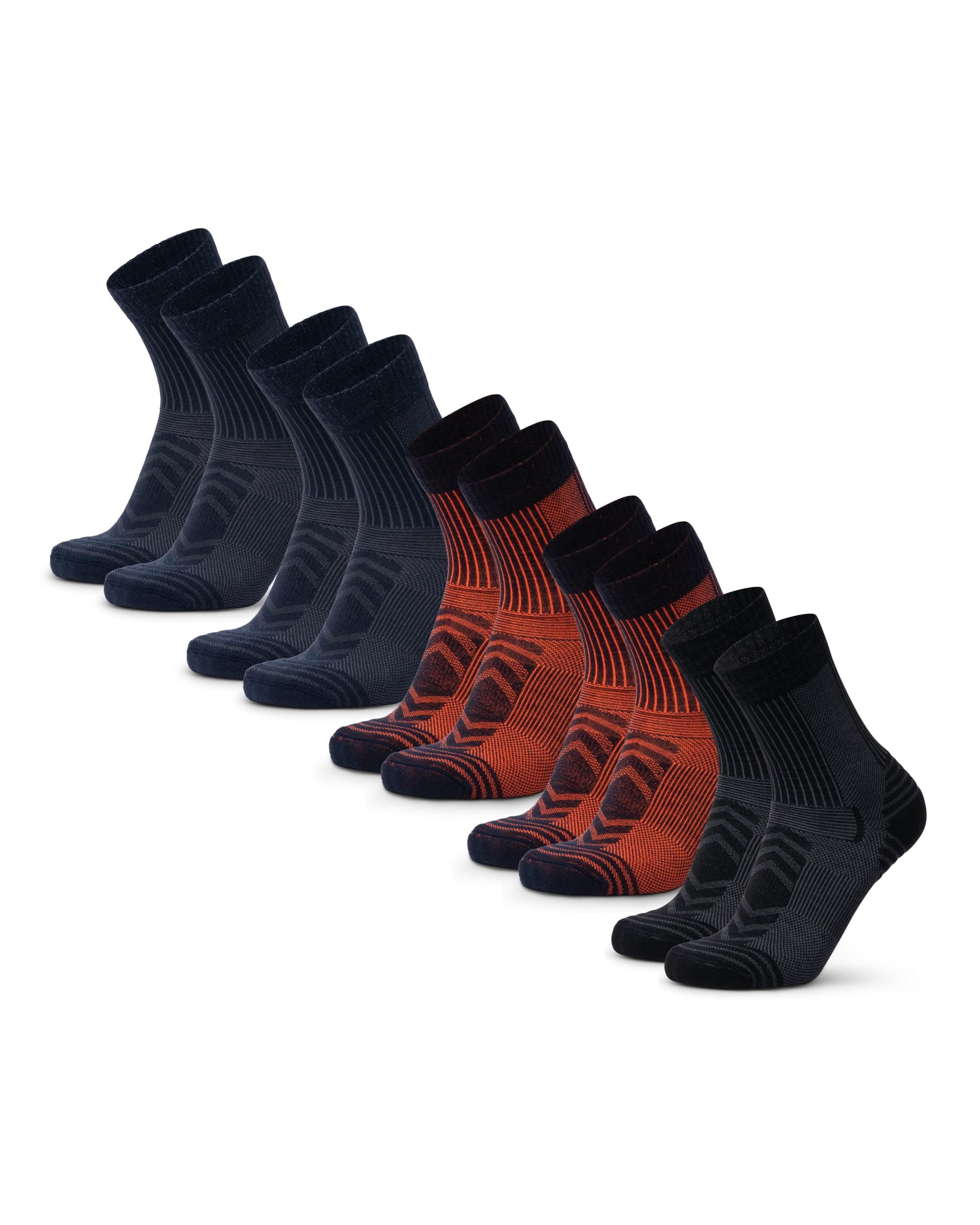 DANISH ENDURANCE Calze Trekking Leggere in Lana Merino, Anti-Vesciche, Traspiranti, da Uomo, Donna, Bambino, 1 o 5 Paia