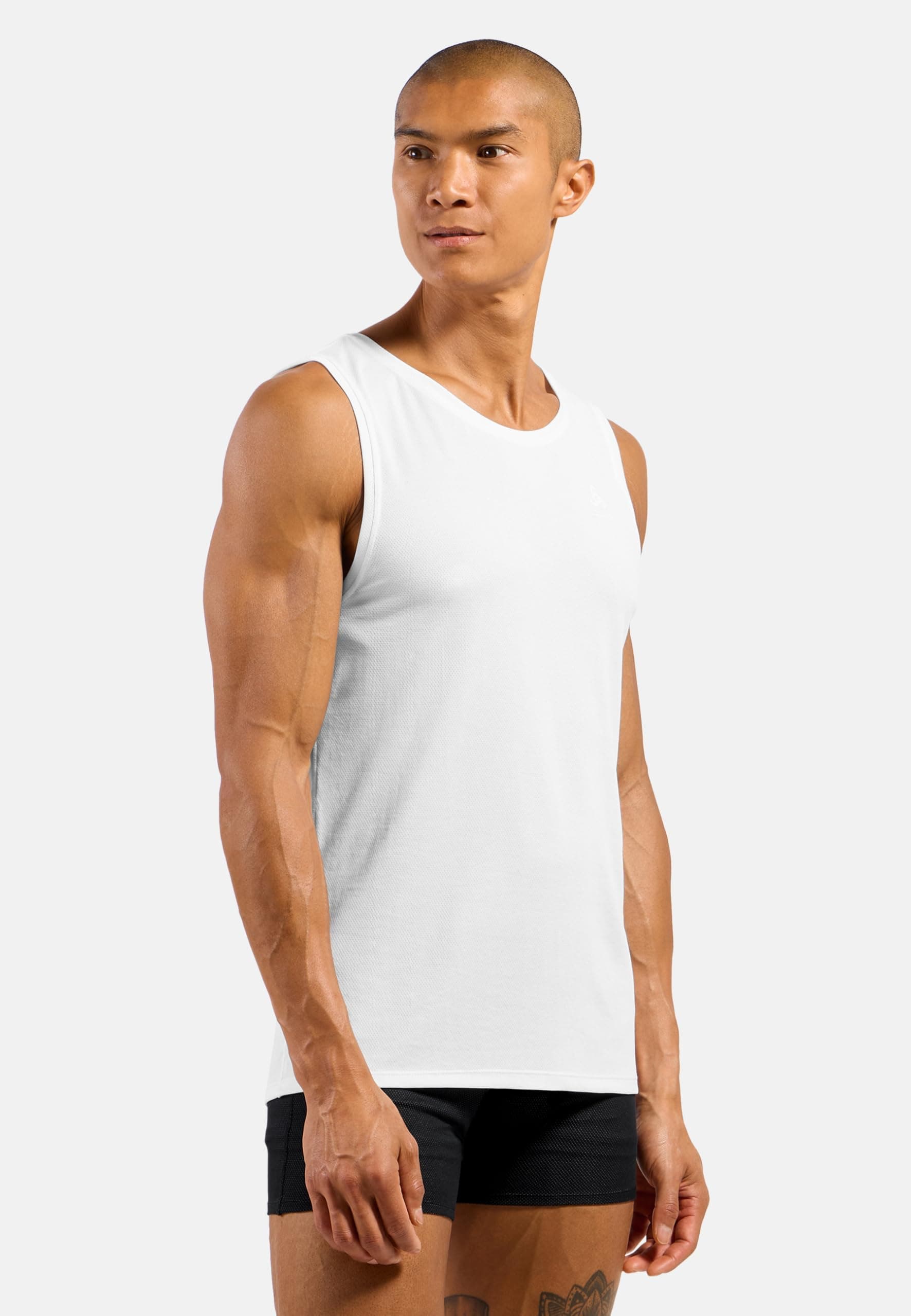 Odlo Unterhemd Herren Kurzarm Active F-Dry Light | Funktionsshirt | Funktionsunterwäsche Singlet Sportunterhemd |Tanktop| Herren