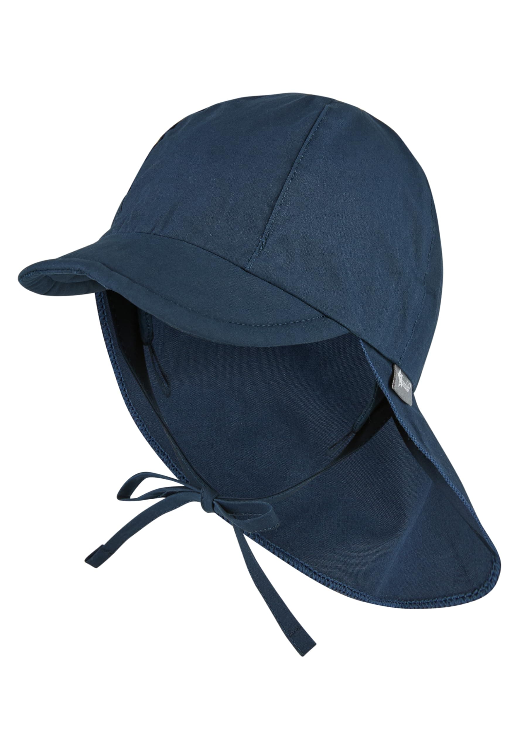 Sterntaler Schirmmütze Nacken - Unisex Baby- und Kinder Mütze mit Nackenschutz und einsteckbaren Ohrenklappen - UV-Schutz 50+ Sommermütze zum Binden - Popeline (Bio) Kopfbedeckung