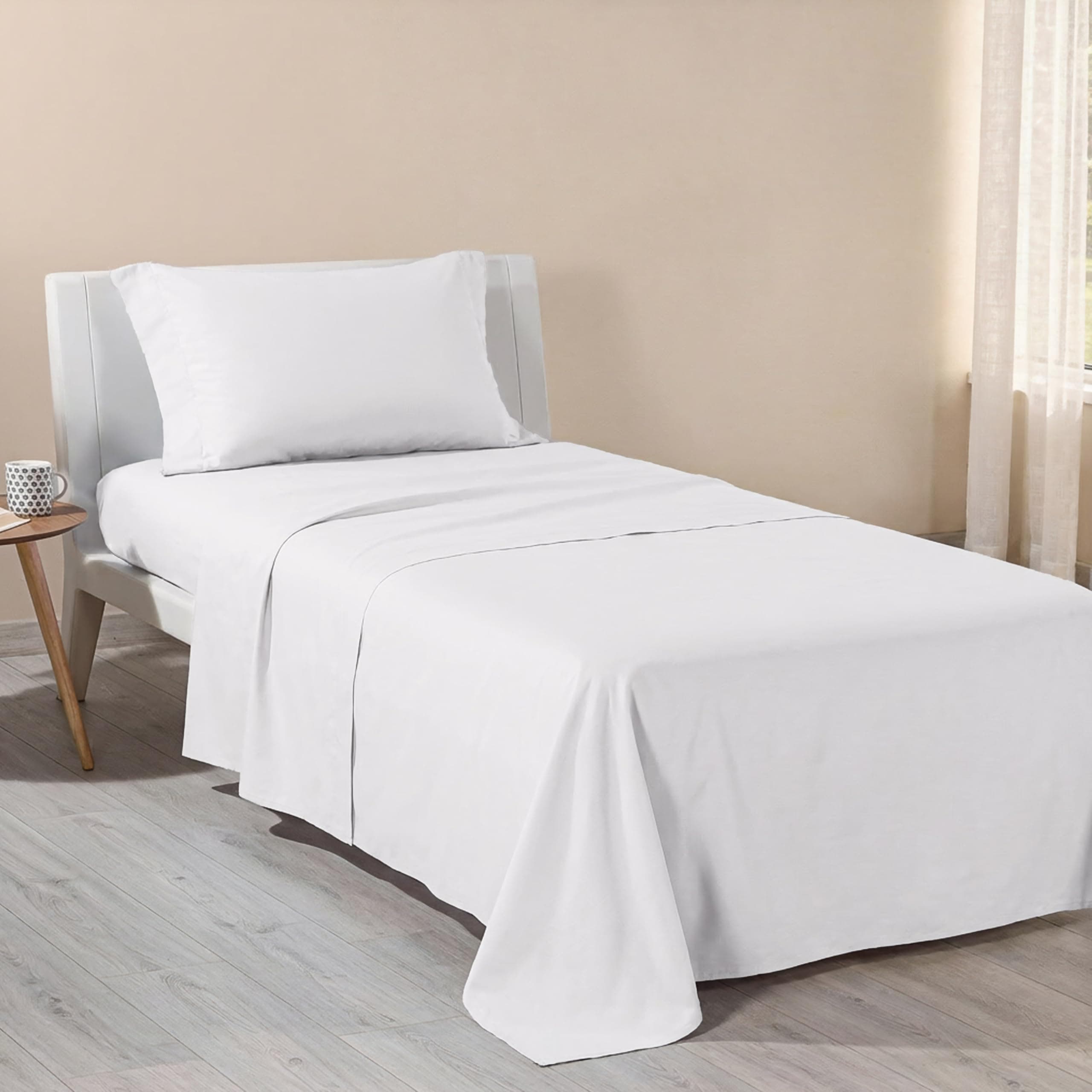 Caleffi - Lenzuola Letto Singolo Cotone 90x200 - Completo Lenzuola Letto Singolo Cotone con Angoli - Morbido, Traspirante e Ipoallergenico - Colore Vivo - Certificato Oeko Tex