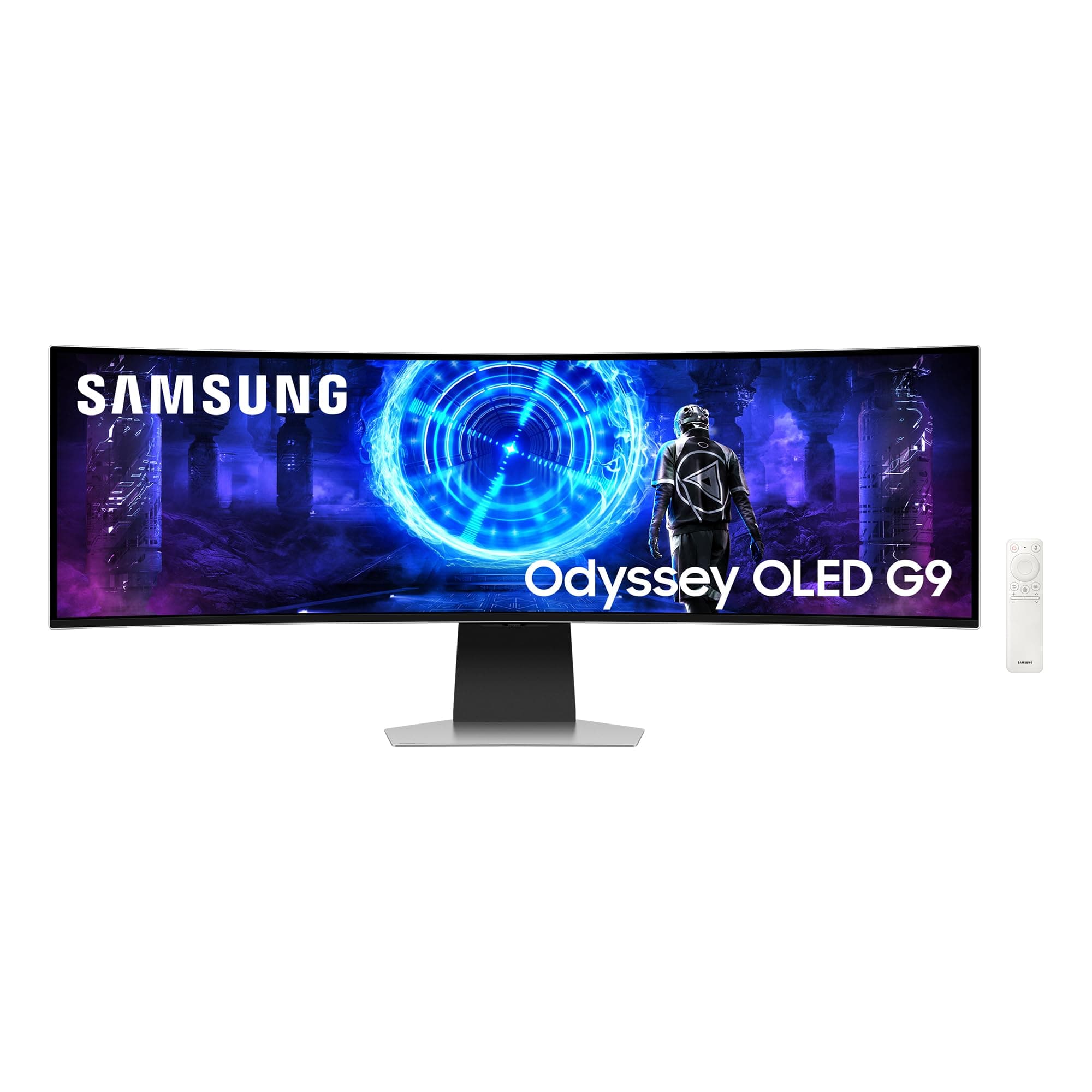 Samsung 49 Zoll Odyssey OLED G9 G95SD, DQHD (5.120 x 1.440), Gaming Monitor, PC Bildschirm, 240 Hz, OLED Glare Free, 0,03 ms Reaktionszeit, Gaming Hub, LS49DG954SUXEN