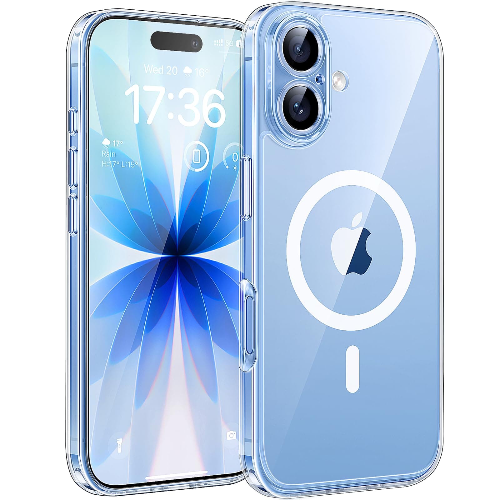 TOCOL für iPhone 17 Hülle, Kompatibel mit MagSafe, Nie Vergilbung, Vollständiger Kameraschutz, Stoßfest Kratzfest Magnetisch Handyhülle für iPhone 17 Case 6,3 Zoll, Transparent