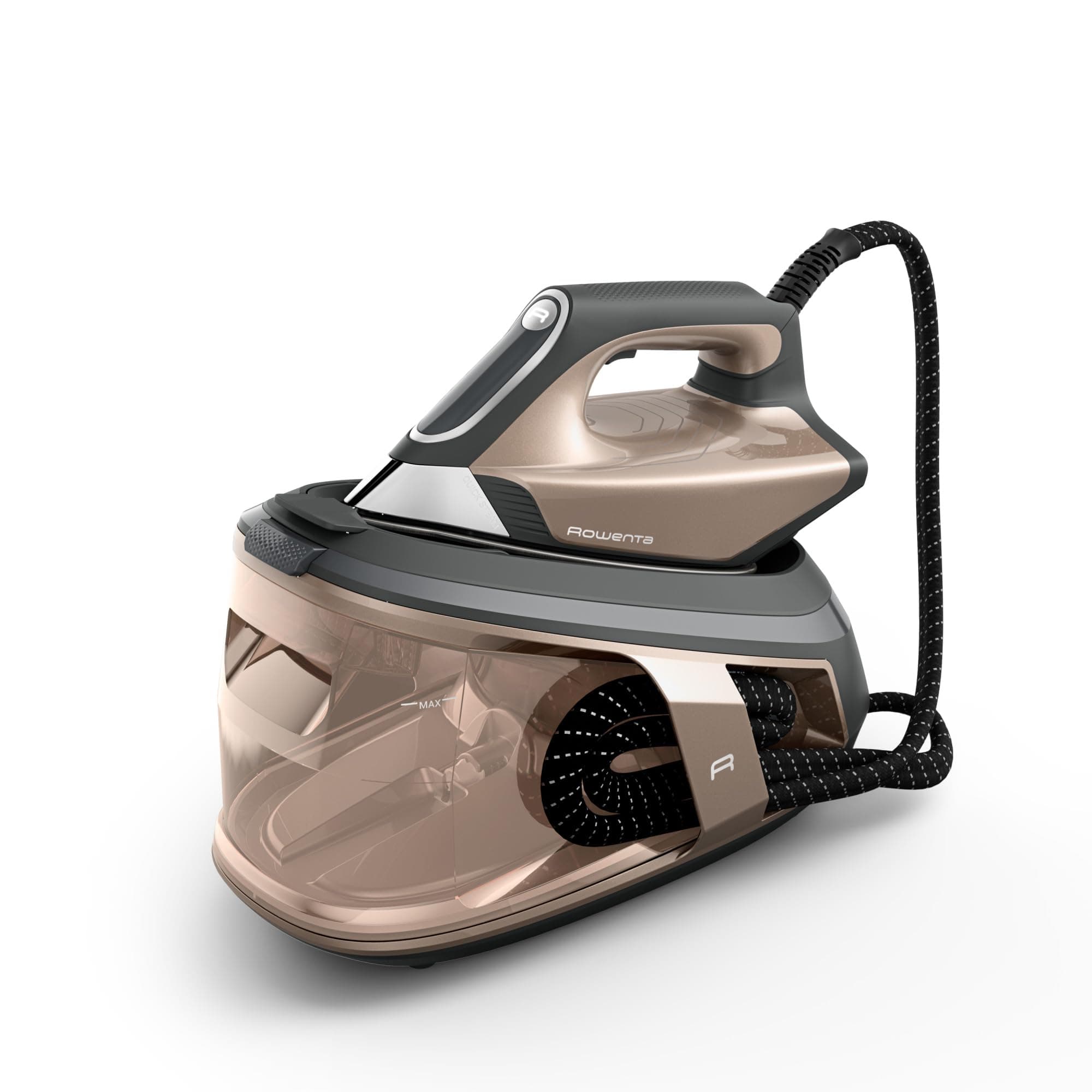 Rowenta Force Pro 500, Generatore di Vapore, Marrone Croisette/Nero, VR9033 | con Tecnologia Quicksteam, Modalità ECO e MAX, Design Compatto, colpo vapore 550 g/min, Pressione 7.5 bar