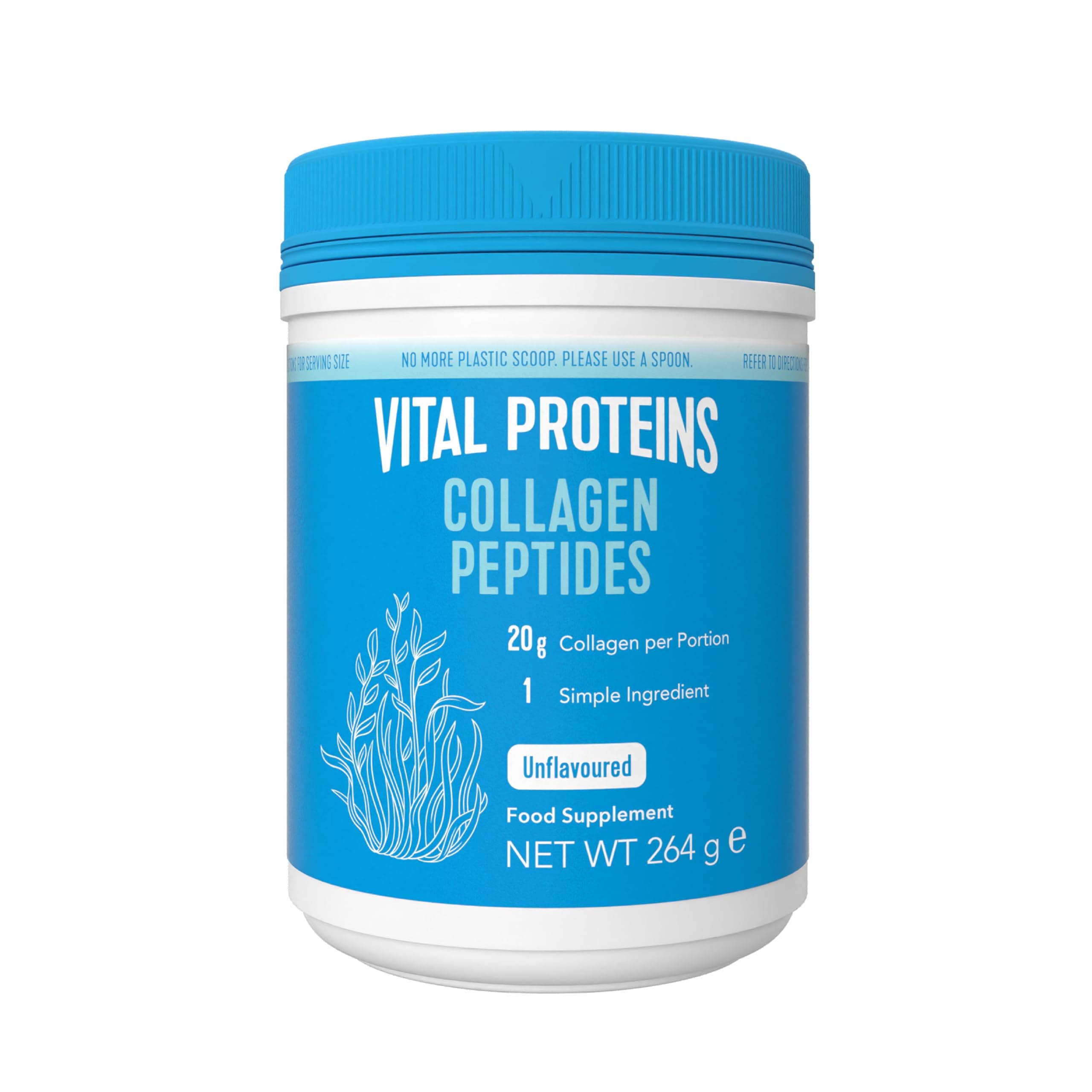 Vital Proteins Collagen Peptides 264g – Reine Kollagen-Peptide – schöne Haut, Haare & Nägel – geschmacksneutral – optimale Löslichkeit – hydrolysiertes Kollagen Typ 1 & 3