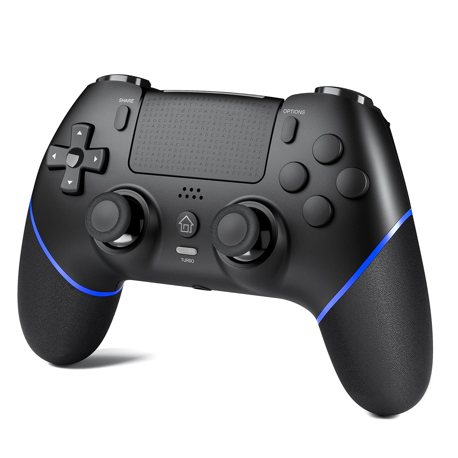 CHEREEKI Controller per PS4 Hall Joystick, Wireless Gamepad Compatibile con PS-4/Slim/Pro, Grande Batteria da 1000mAh Doppio Vibrazione, Sensori di Movimento, Touch Pad, Jack per Cuffie Stereo
