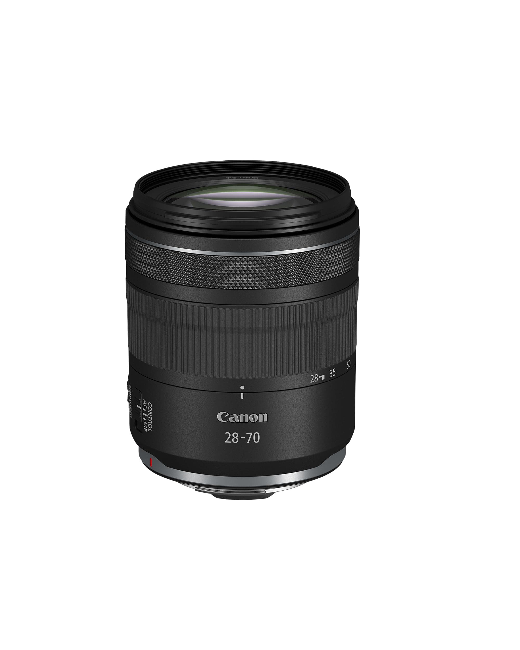 Canon Objetivo zoom estándar RF 28-70mm F2.8 IS STM para cámaras del sistema EOS R con estabilizador de imagen de 5,5 pasos sellado contra las inclemencias meteorológicas y un diseño compacto y ligero