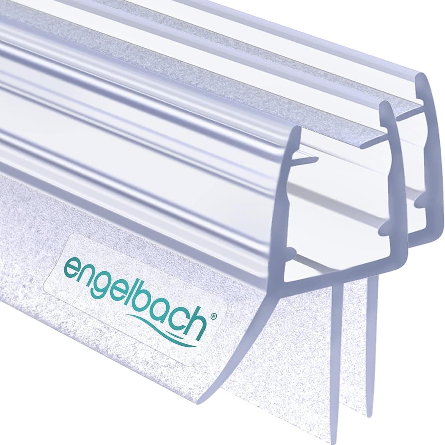 Engelbach® Guarnizione Doccia Sottoporta 2x 80cm - Per porte in vetro 5-8 mm - Profilo in gomma extra spesso - Impermeabile e facile da installare